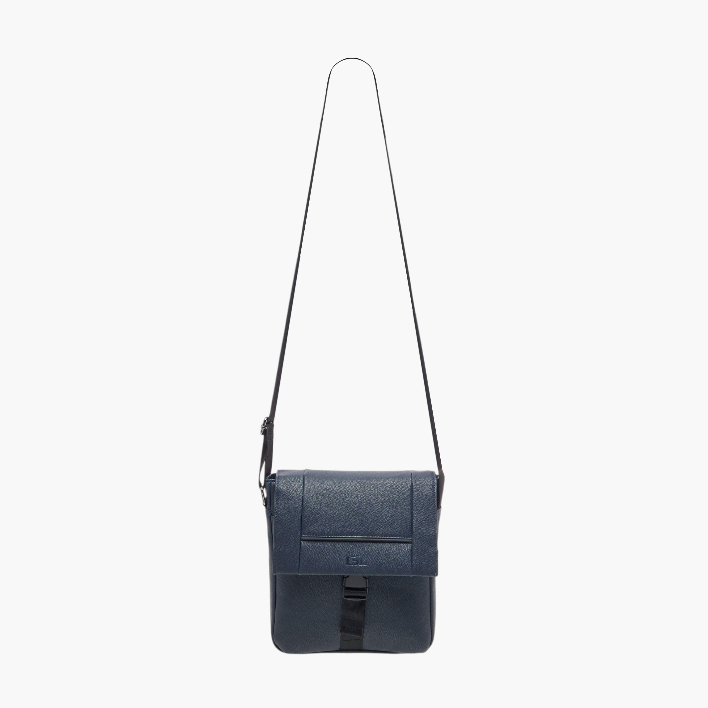 شنطة كروس بودي بارزة الملمس بحزام قابل للتعديل إل بي إل من شو إكسبريس-men-bags-image-2