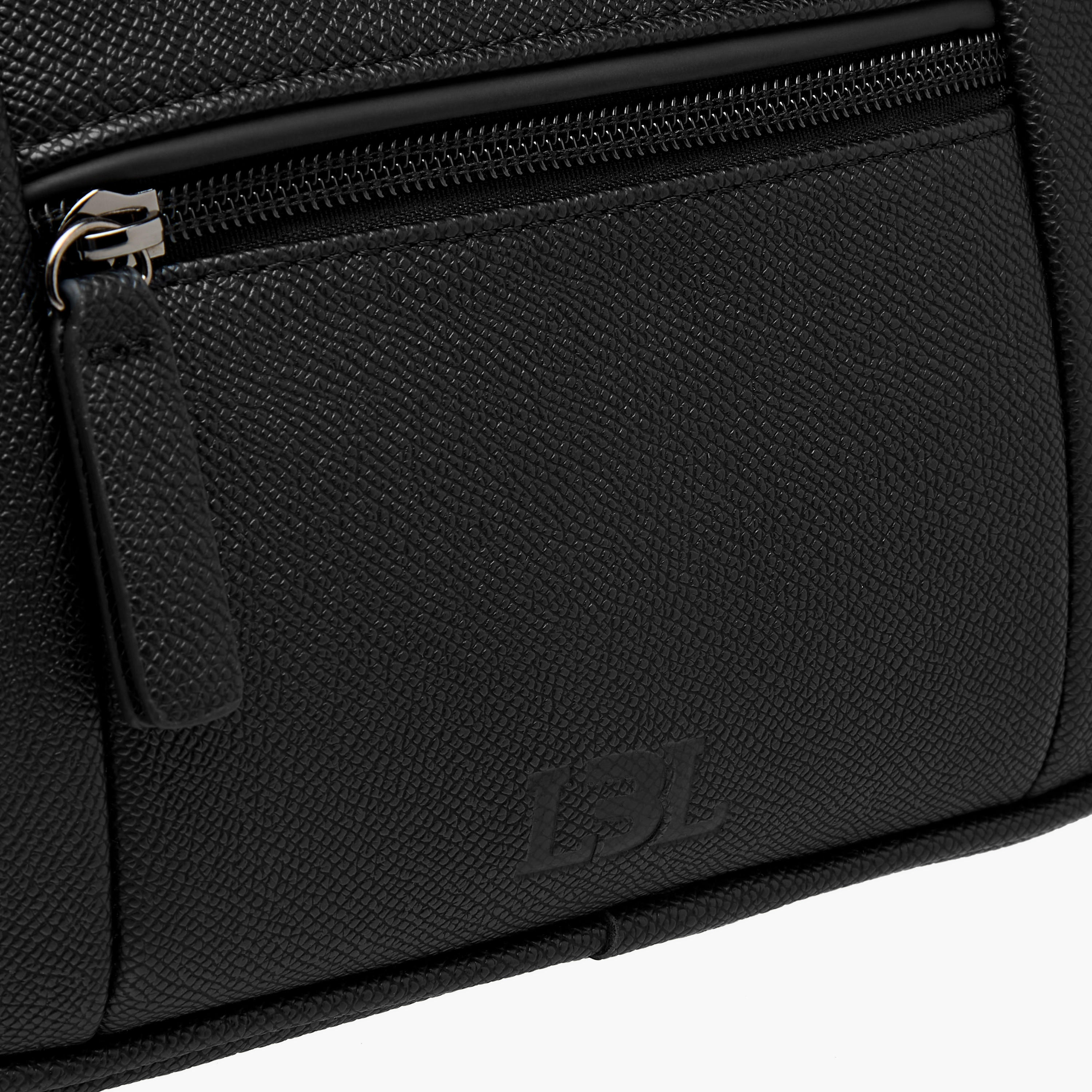 شنطة صغيرة بارزة الملمس بمقبض وسحاب إغلاق إل بي إل من شو إكسبريس-men-beltsandwallets-wallets-image-4