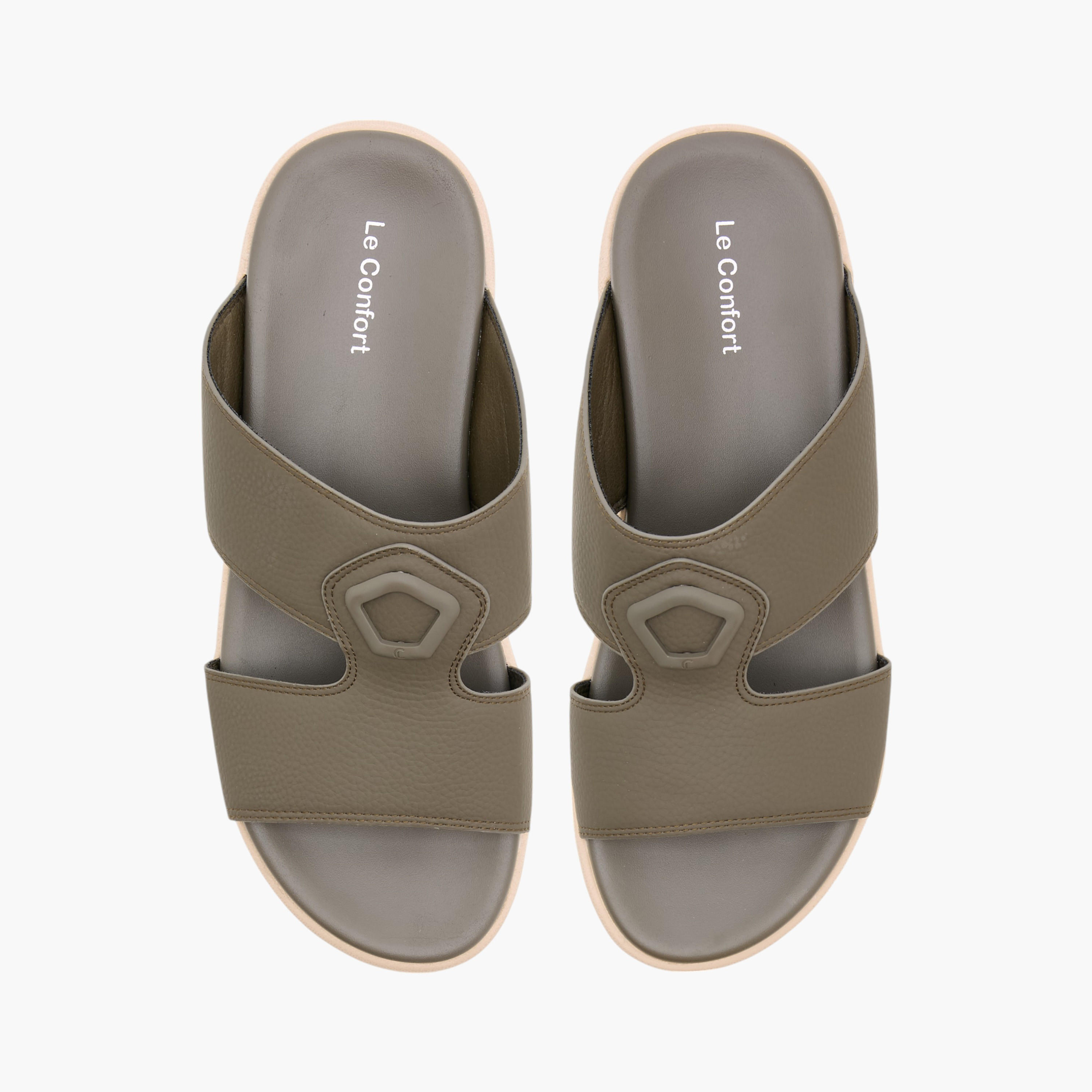 Le Confort Textured Slip-On Comfort Sandals-men-shoes-sandals-image-1
