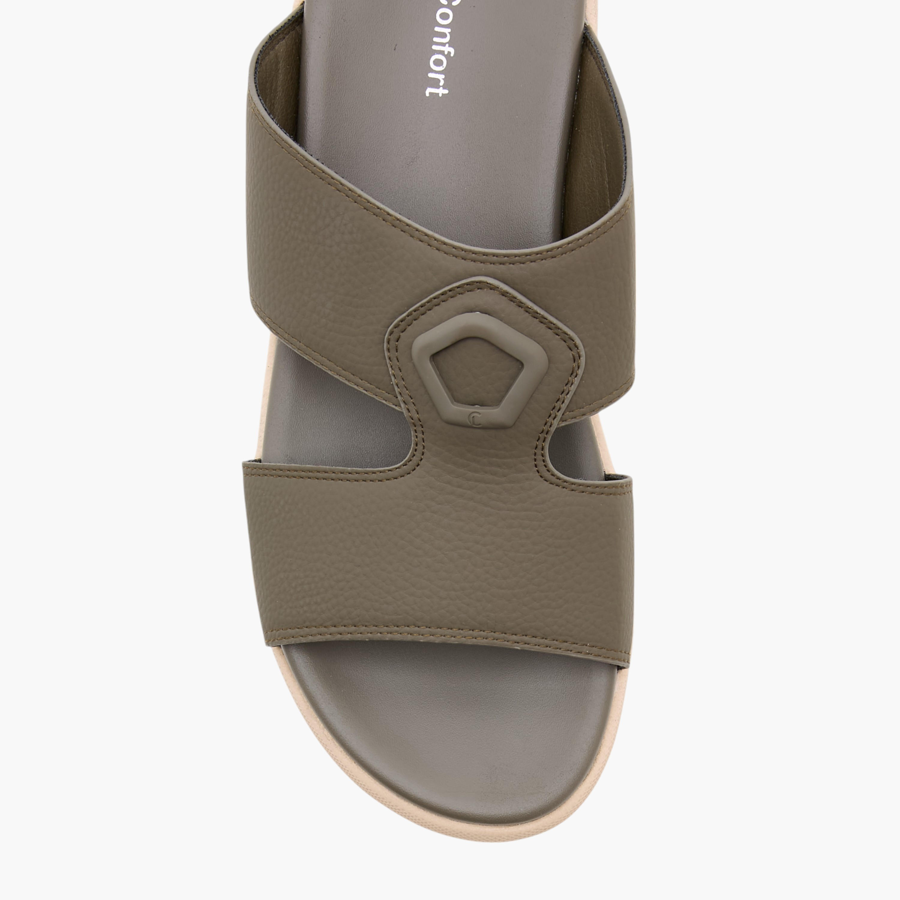 Le Confort Textured Slip-On Comfort Sandals-men-shoes-sandals-image-3