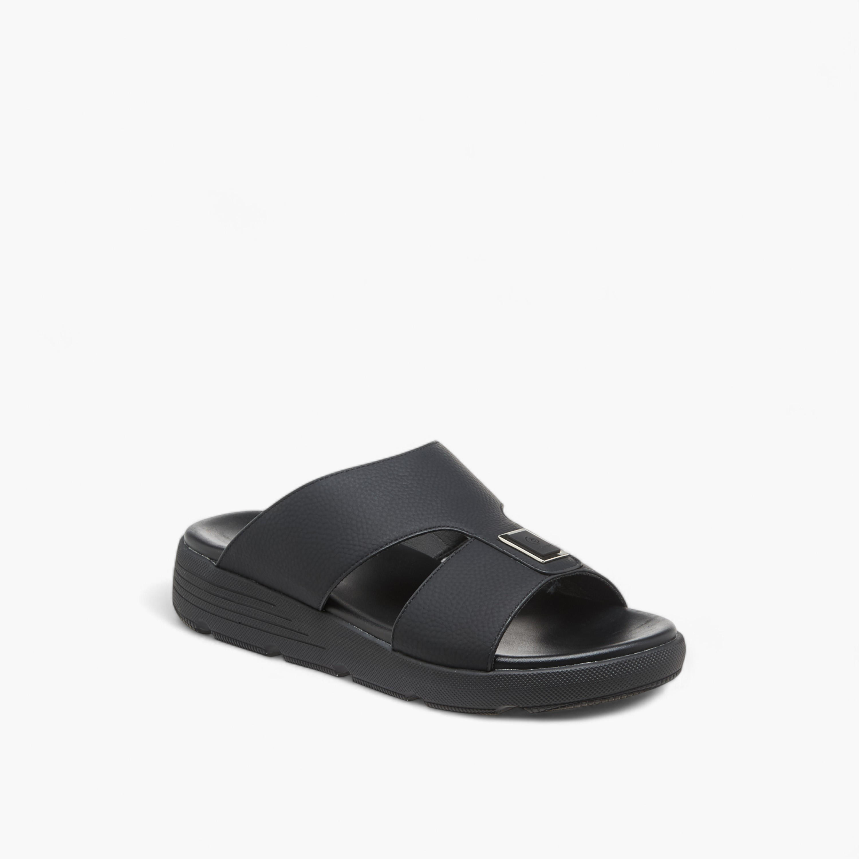 صندل مريح سهل الارتداء بزينة معدنية من لو كونفورت-men-shoes-sandals-image-2