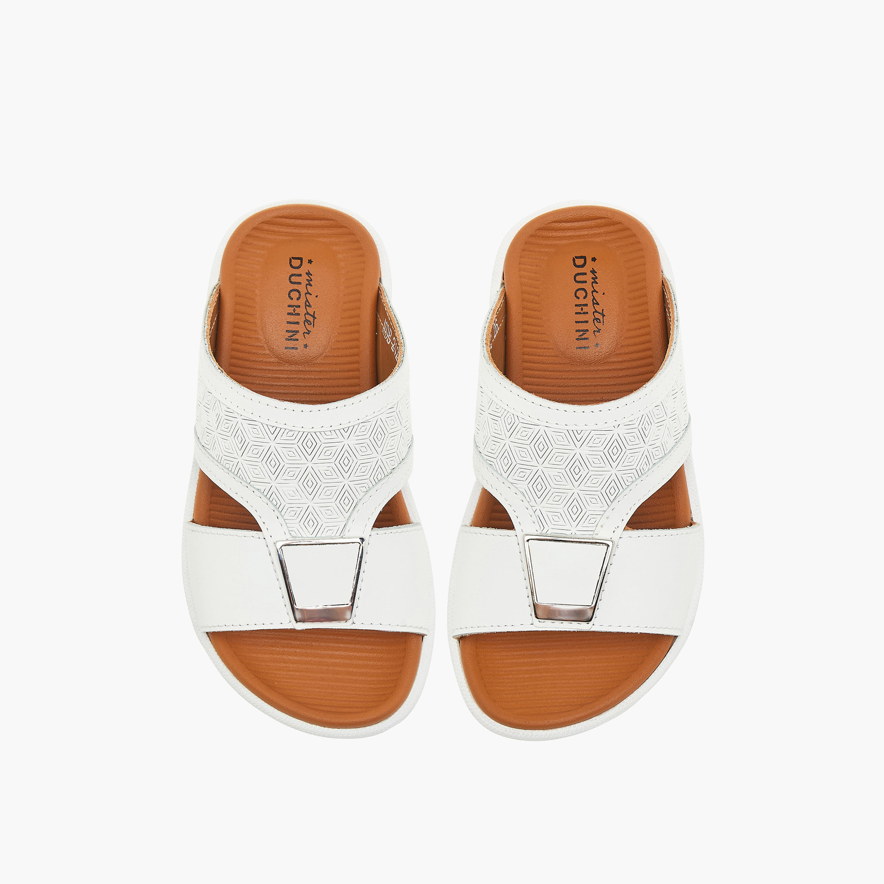 Mister Duchini Textured Slip-On Arabic Sandals-boys-shoes-sandals-image-1