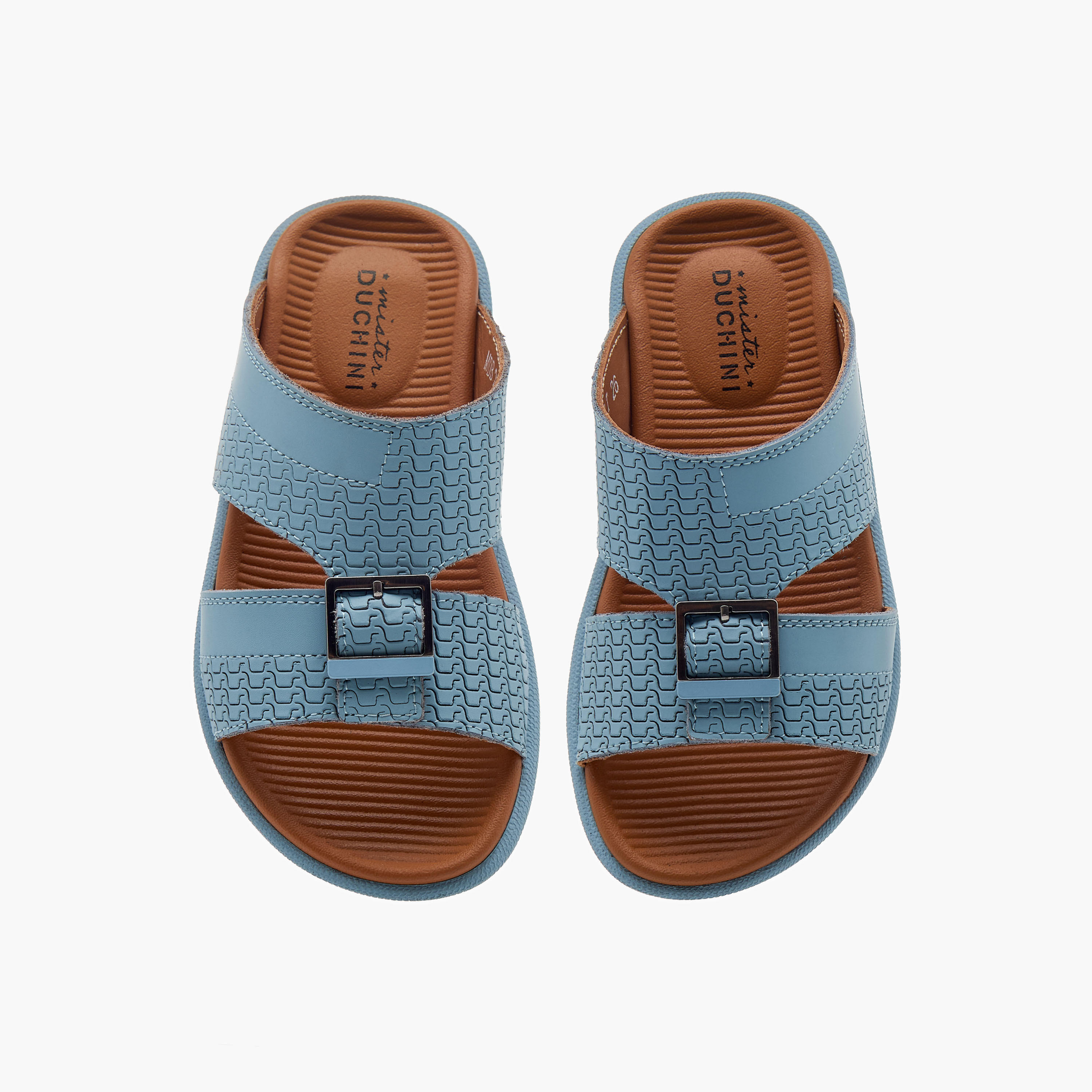 Mister Duchini Textured Slip-On Arabic Sandals-boys-shoes-sandals-image-1