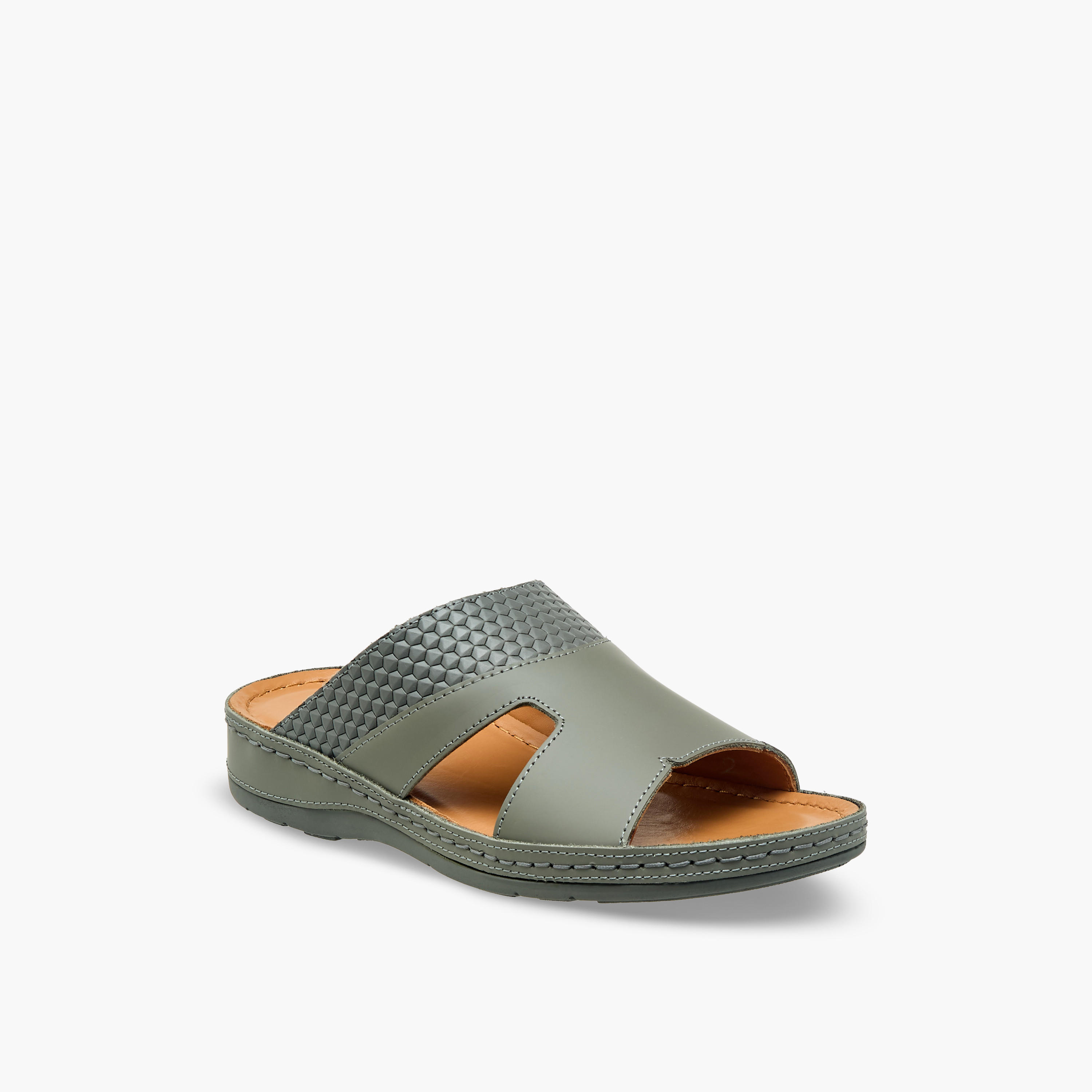 Al Waha Boys Leather Arabic Sandals-boys-shoes-sandals-image-2