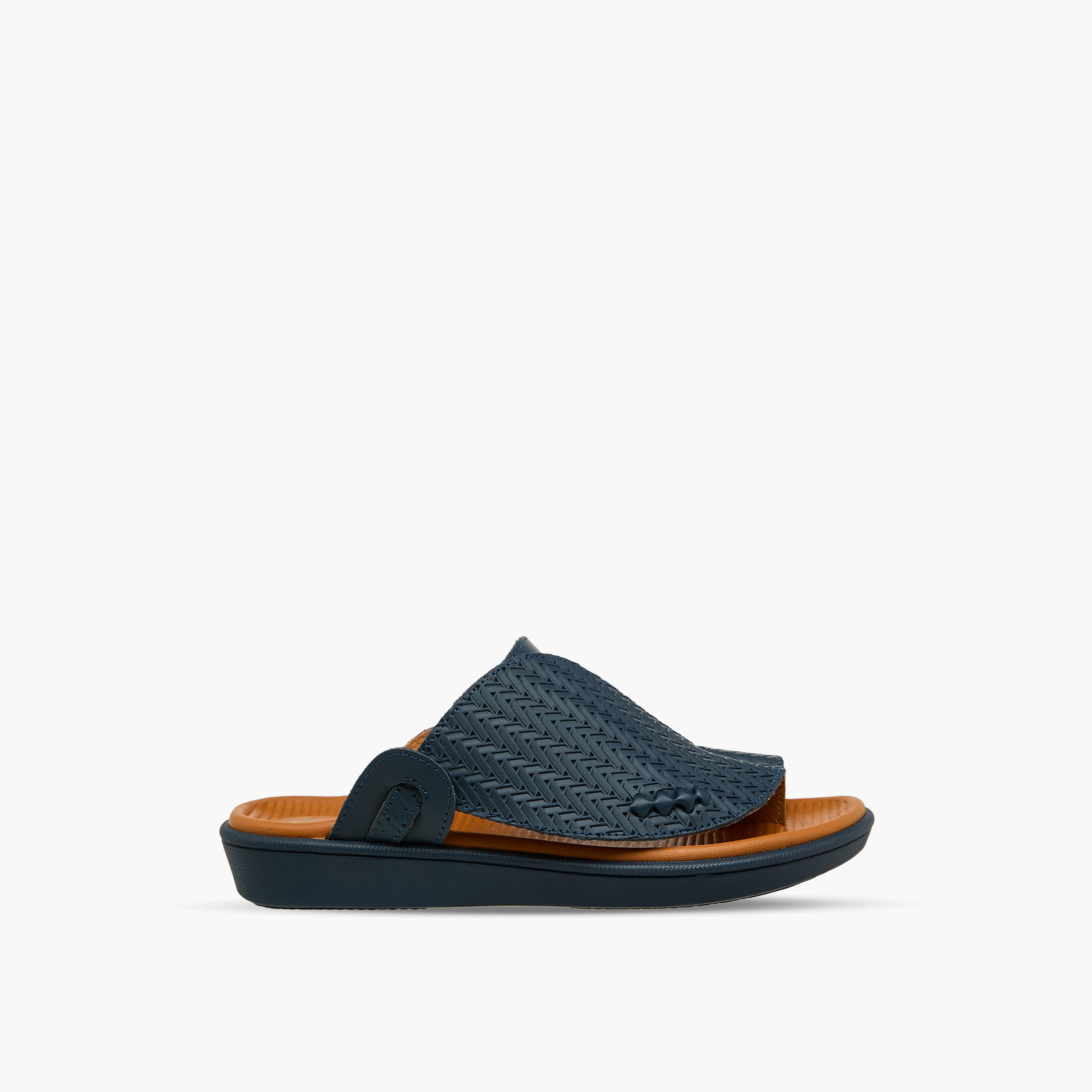 Al Waha Boys Toe Loop Detail Leather Arabic Sandals-boys-shoes-sandals-image-3