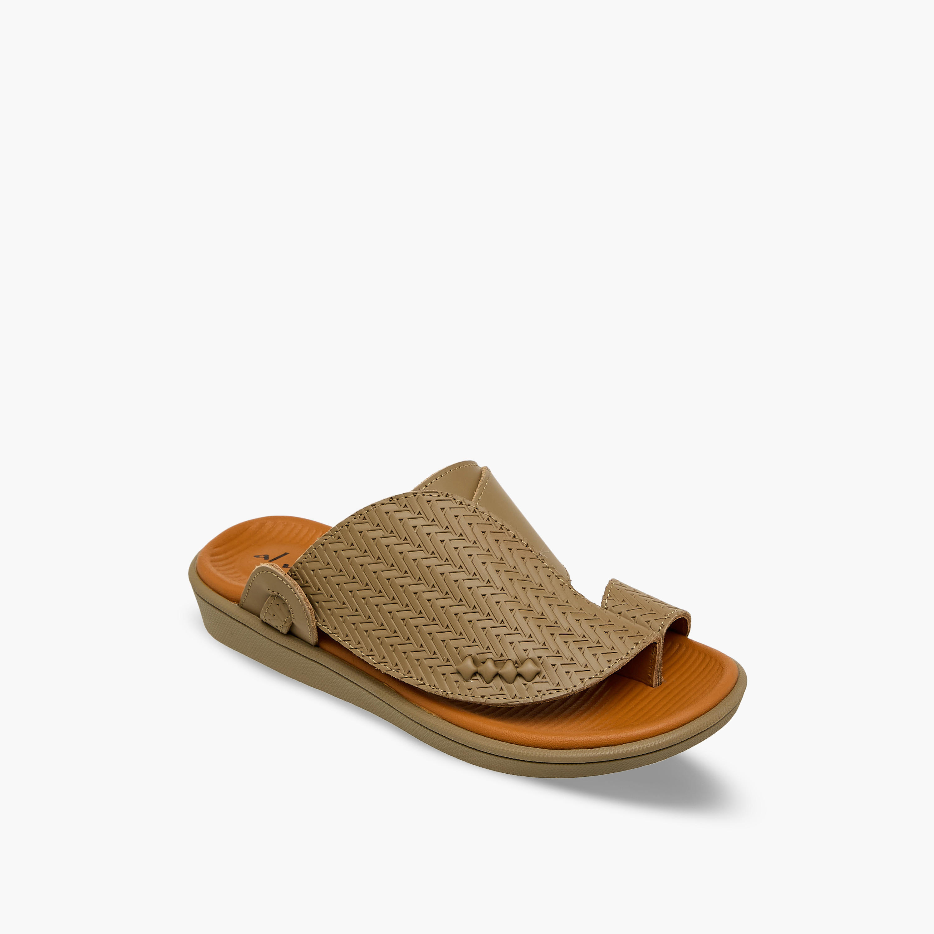 صندل عربي جلد بتفاصيل حلقة إصبع للأولاد من الواحة-boys-shoes-sandals-image-2
