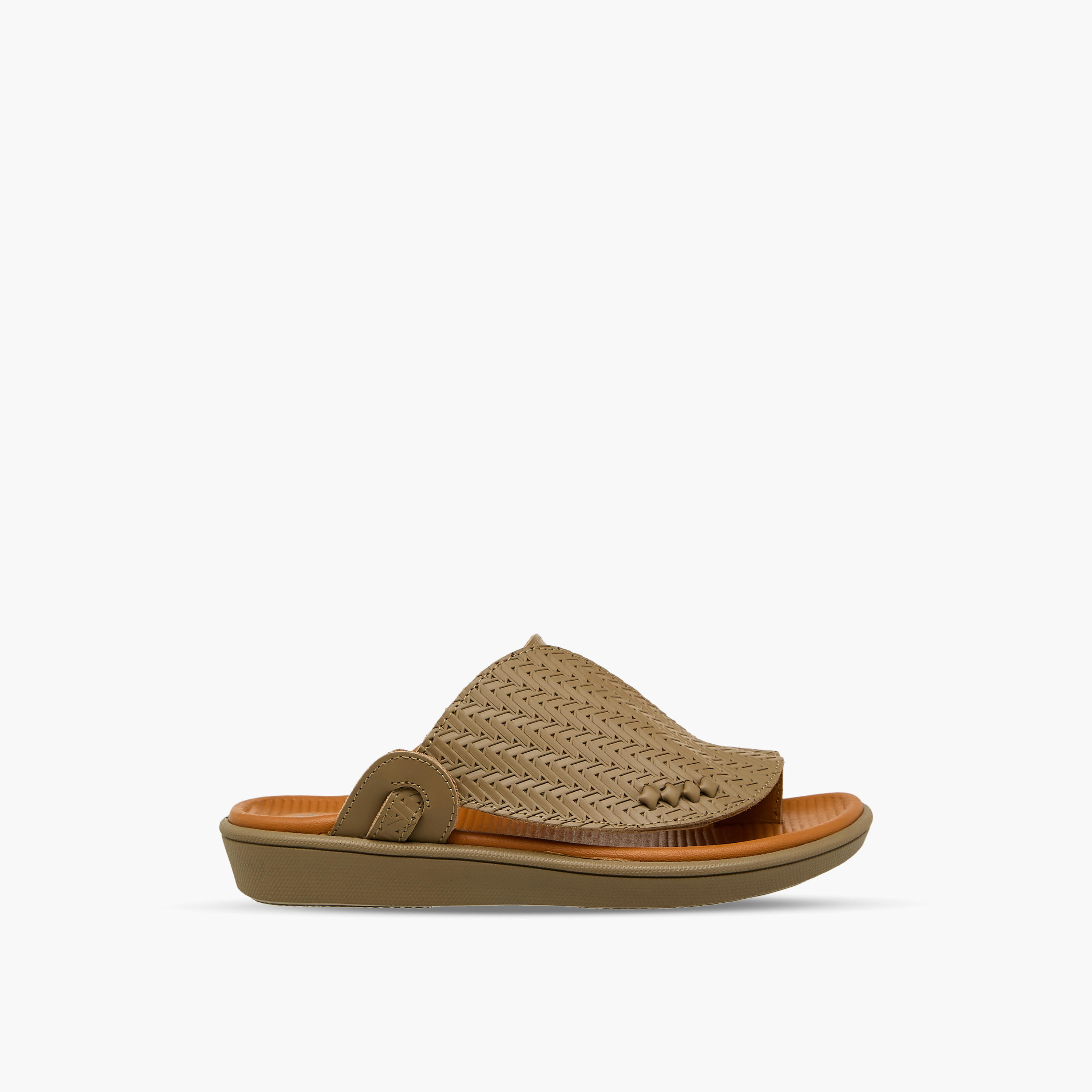 صندل عربي جلد بتفاصيل حلقة إصبع للأولاد من الواحة-boys-shoes-sandals-image-3