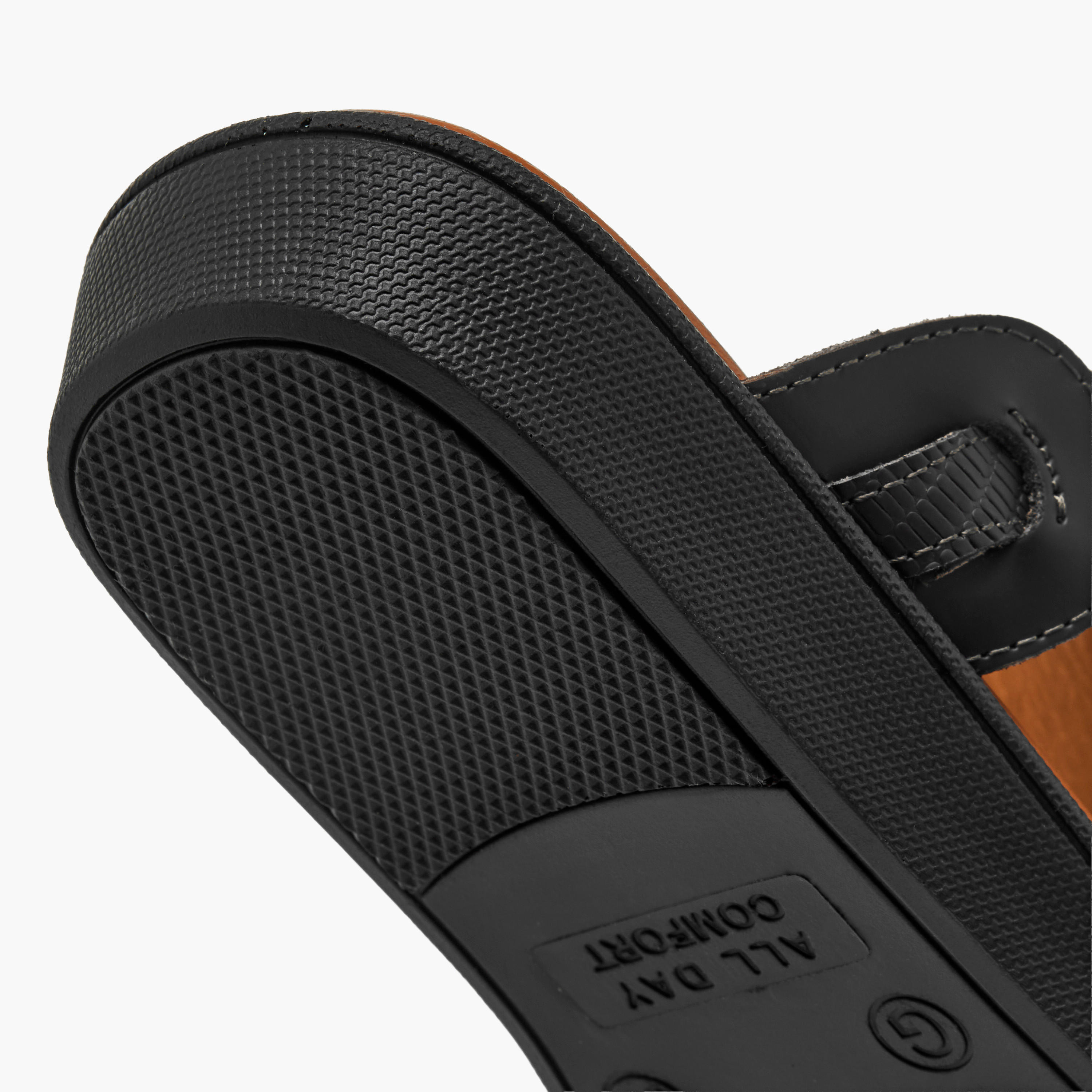 صندل عربي جلد بتفاصيل حلقة إصبع للأولاد من الواحة-boys-shoes-sandals-image-1