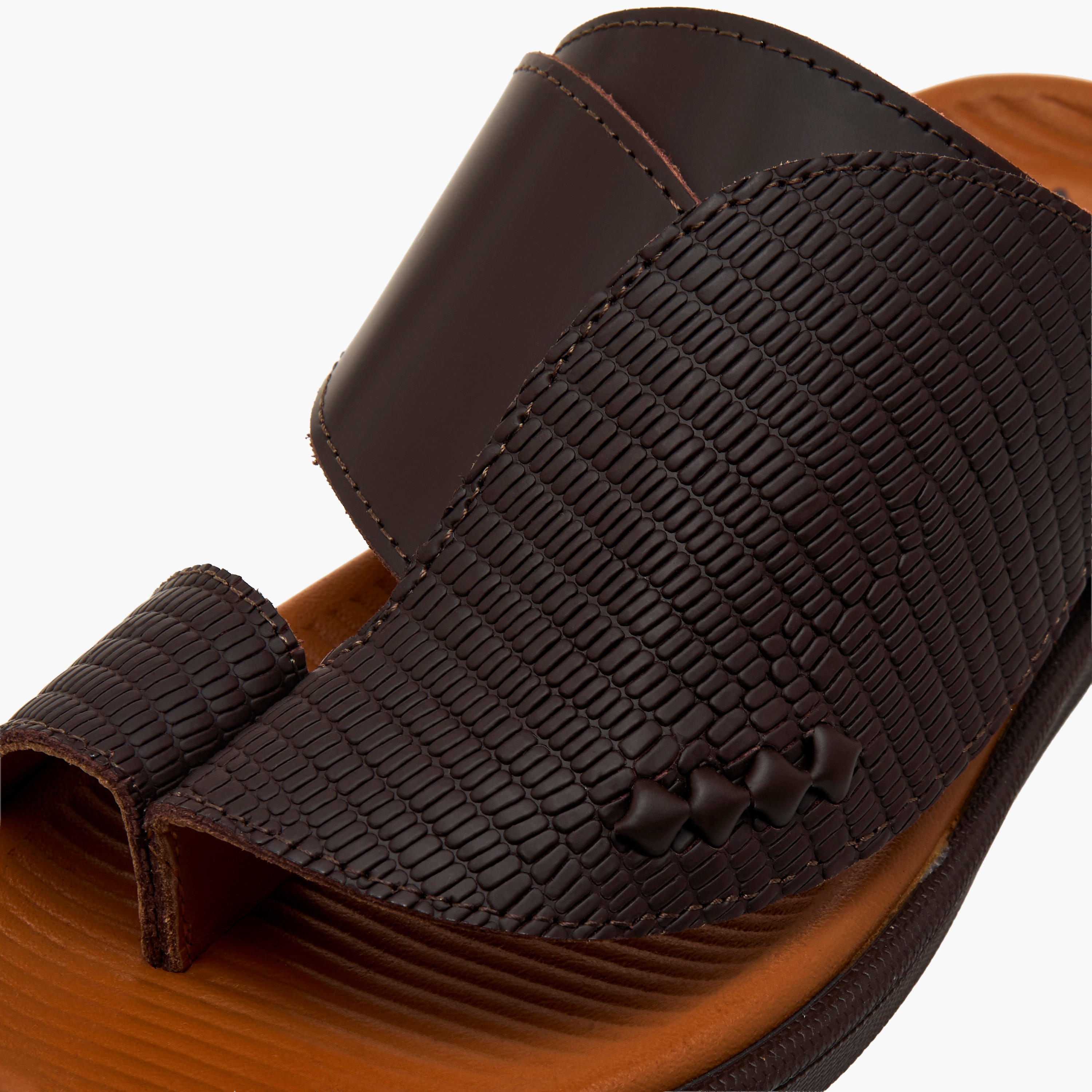 Al Waha Boys Leather Toe Loop Detail Arabic Sandals-boys-shoes-sandals-image-4