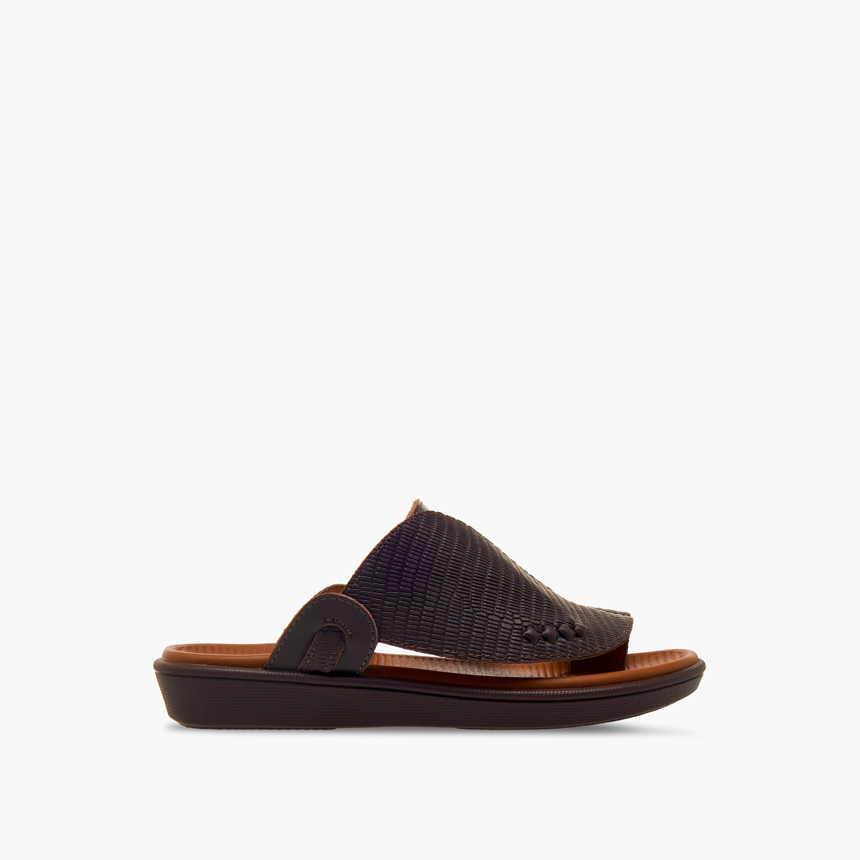 Al Waha Boys Leather Toe Loop Detail Arabic Sandals-boys-shoes-sandals-image-3