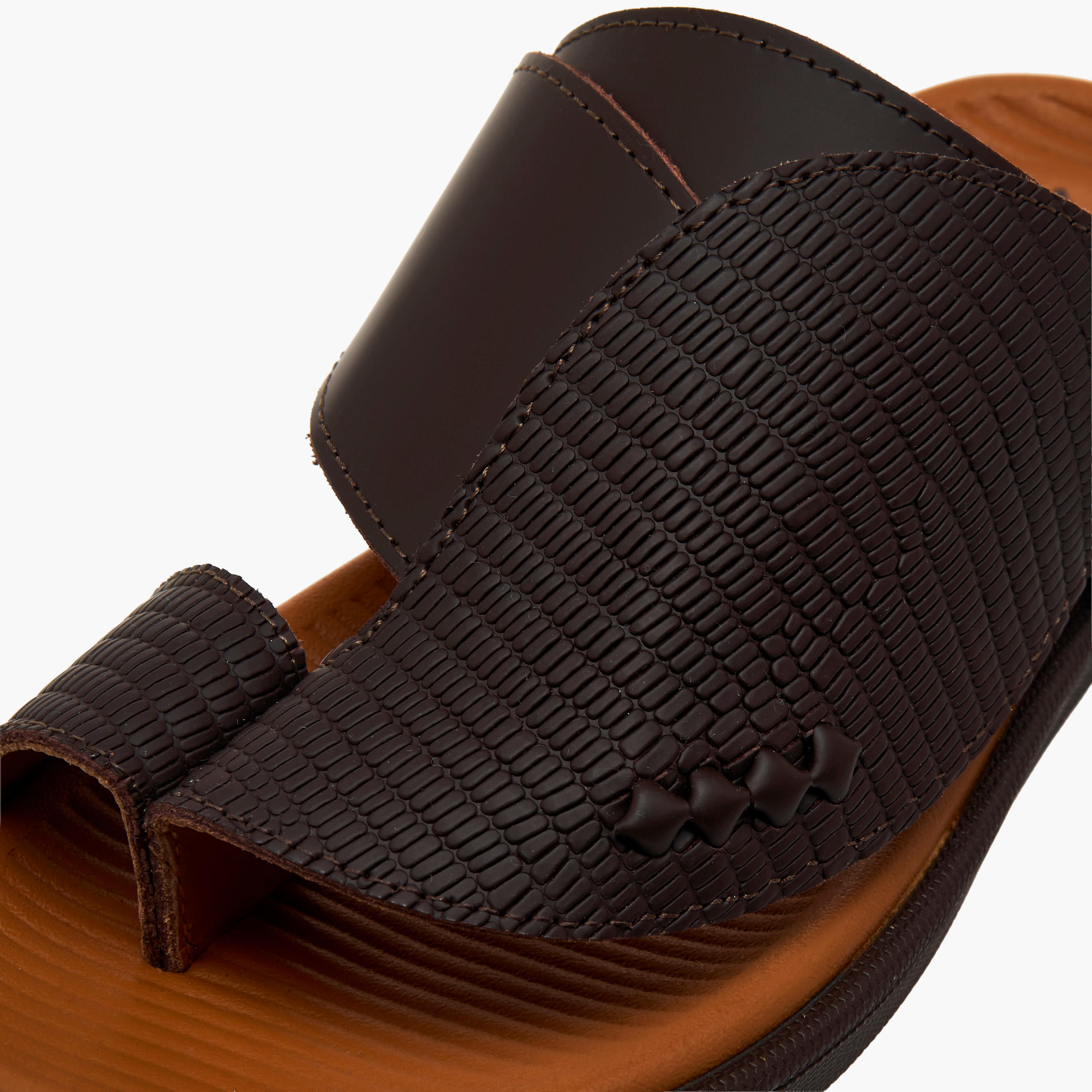 Al Waha Boys Leather Toe Loop Detail Arabic Sandals-boys-shoes-sandals-image-4