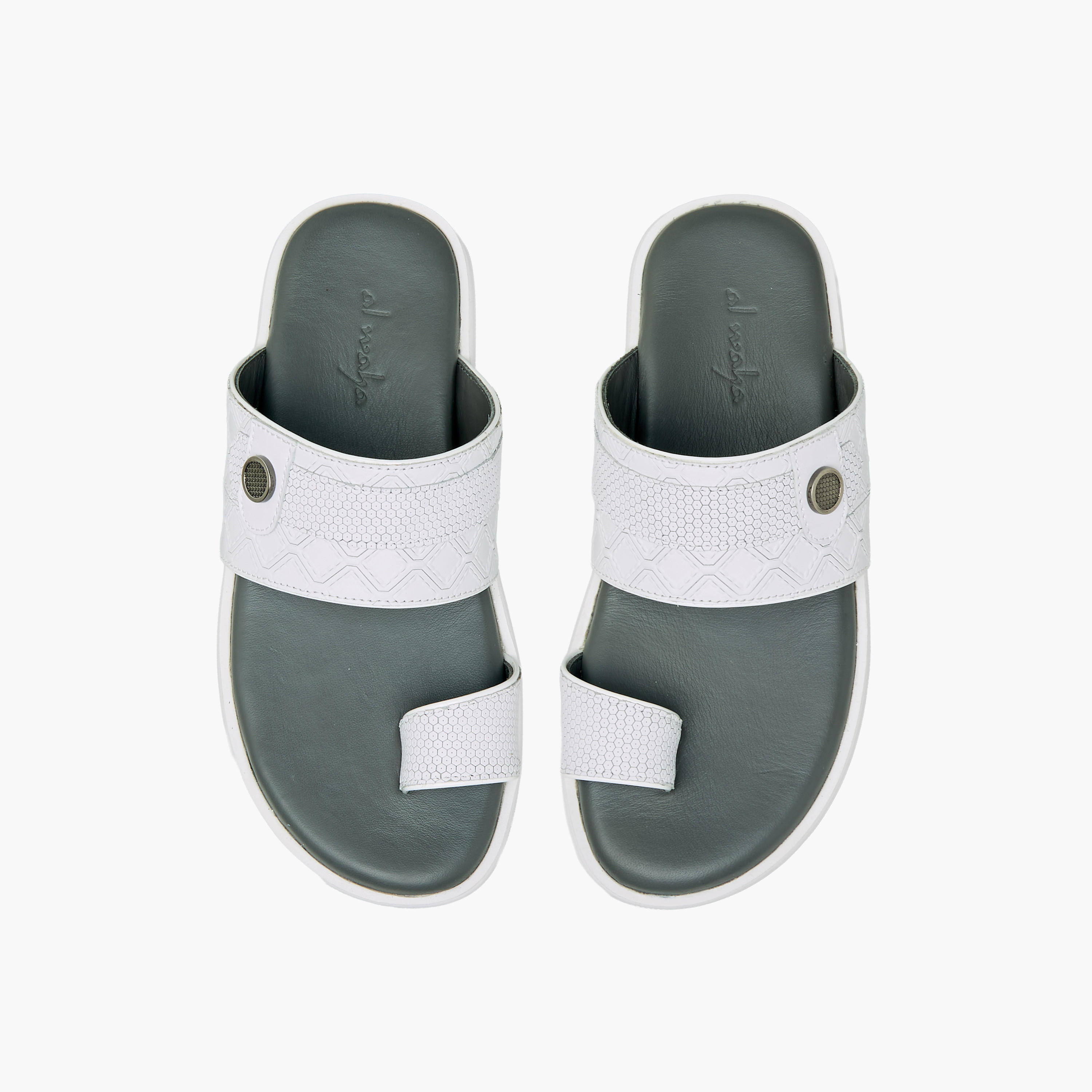 Al Waha Boys Textured Arabic Sandals-boys-shoes-sandals-image-1