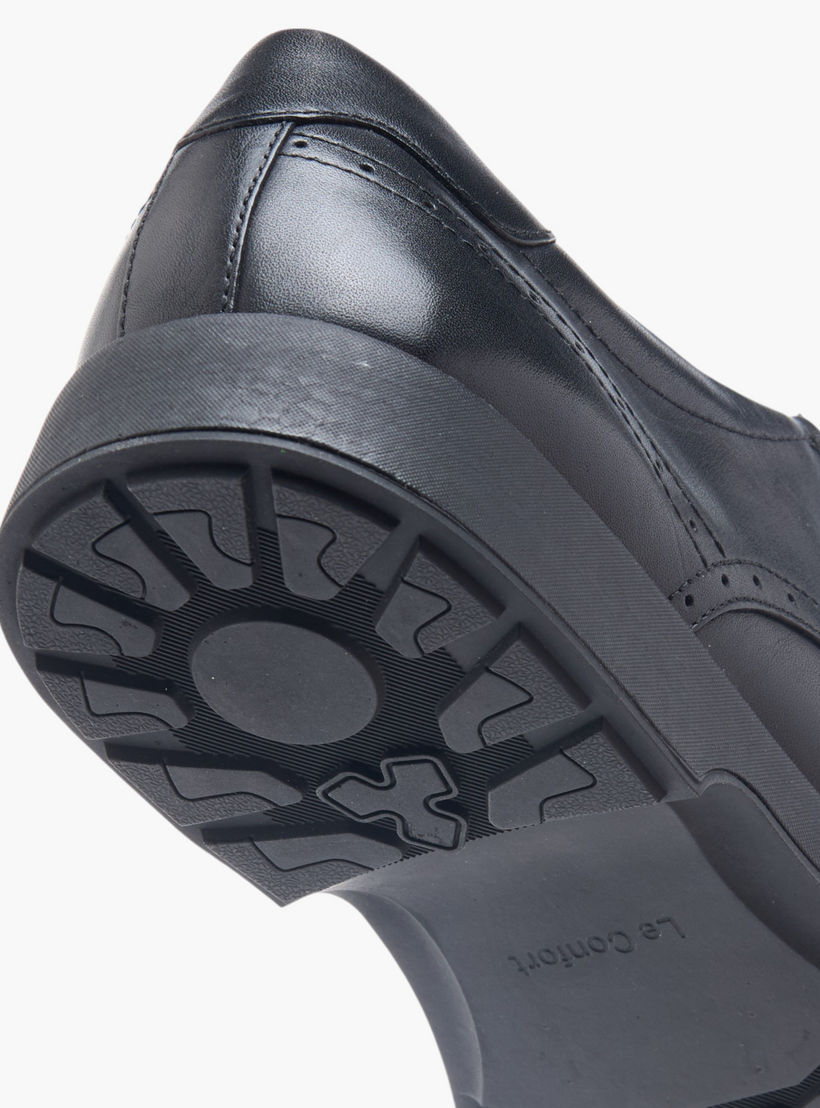 حذاء ديربي إير تيك جلد سادة برباط إغلاق من لو كونفورت-men-shoes-formalshoes-image-5