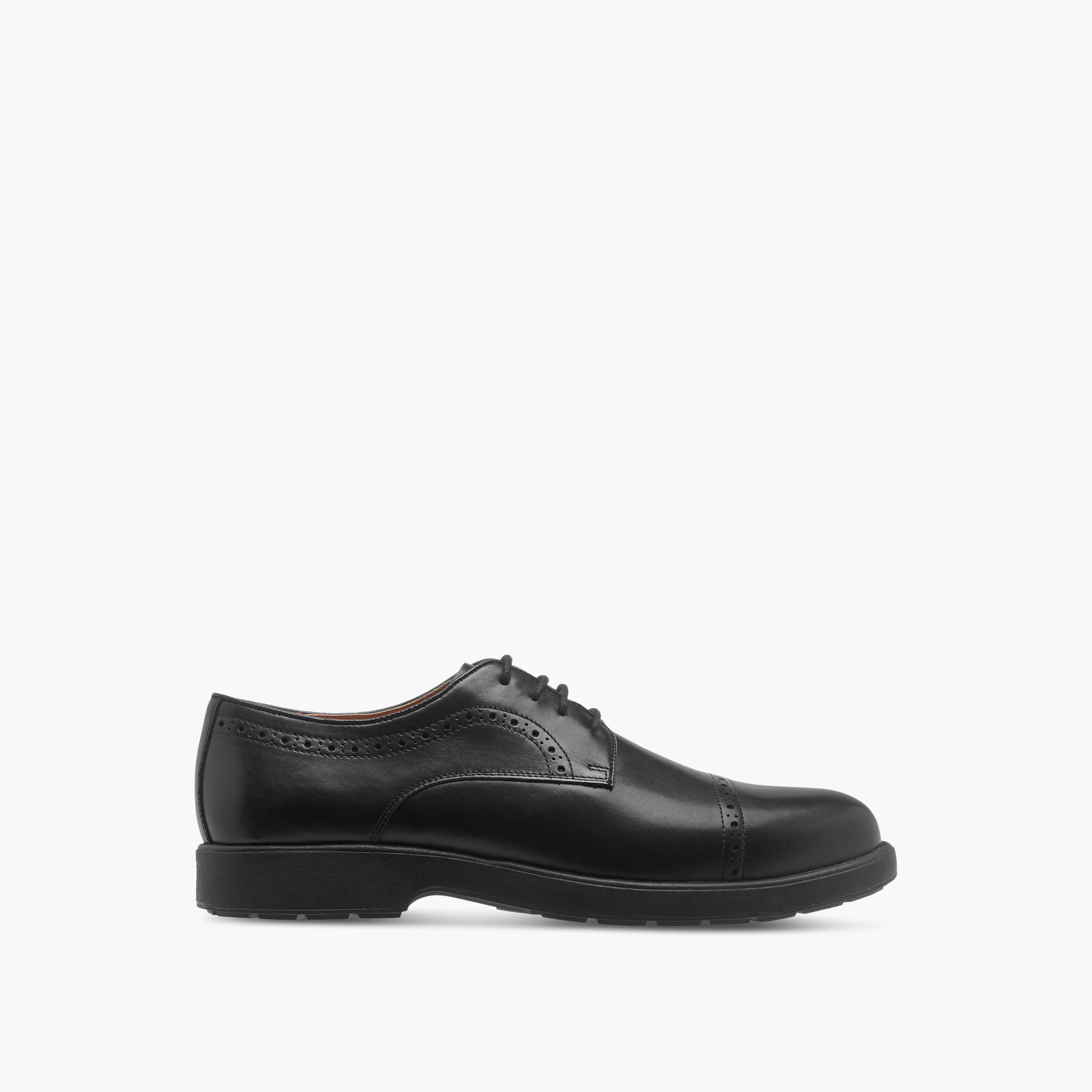 Le Confort Perforation Detail Leather Air Tech Derby Shoes with Lace-Up Closure-men-shoes-formalshoes-image-3