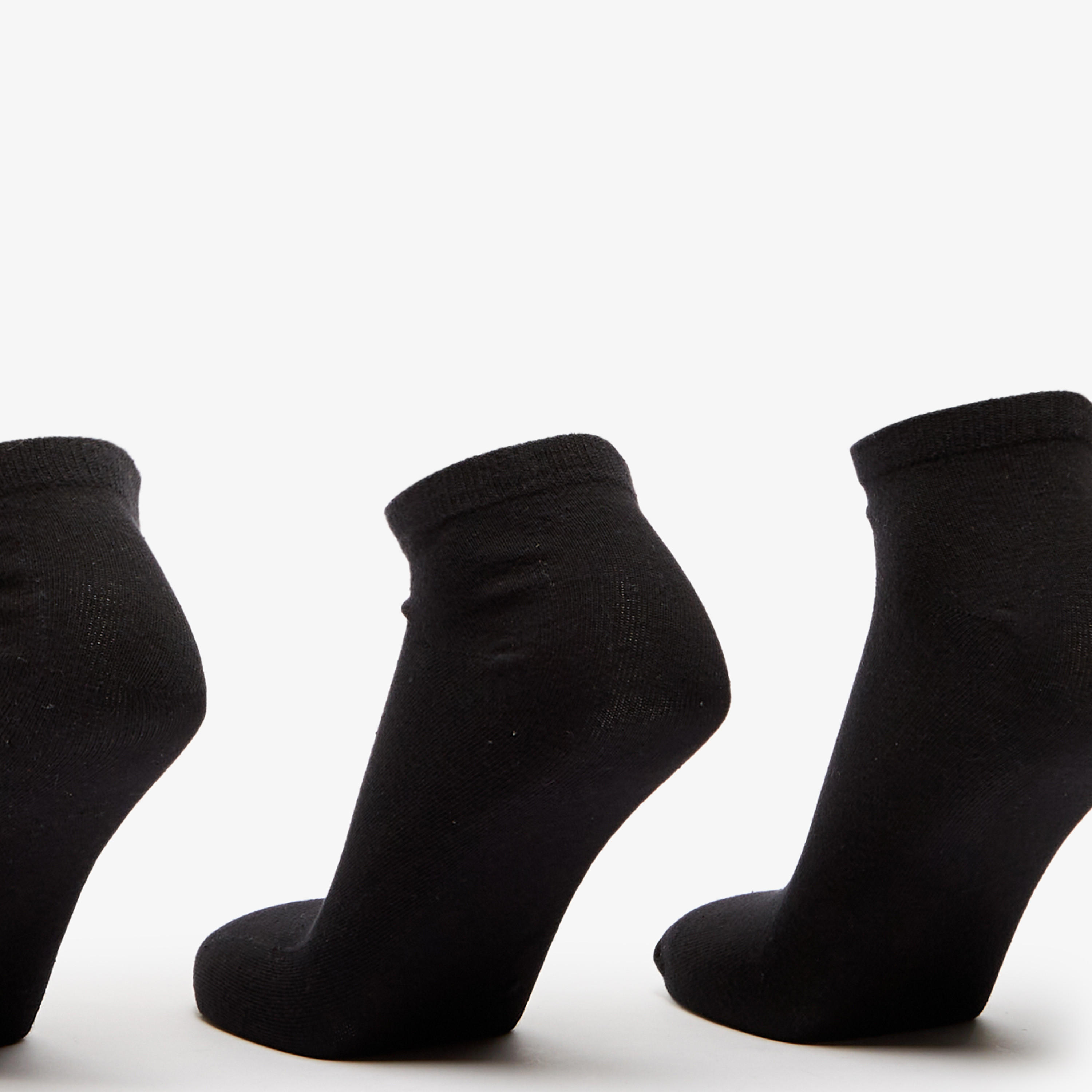 Gloo Solid Ankle Length Socks - Set of 3-men-socks-image-2