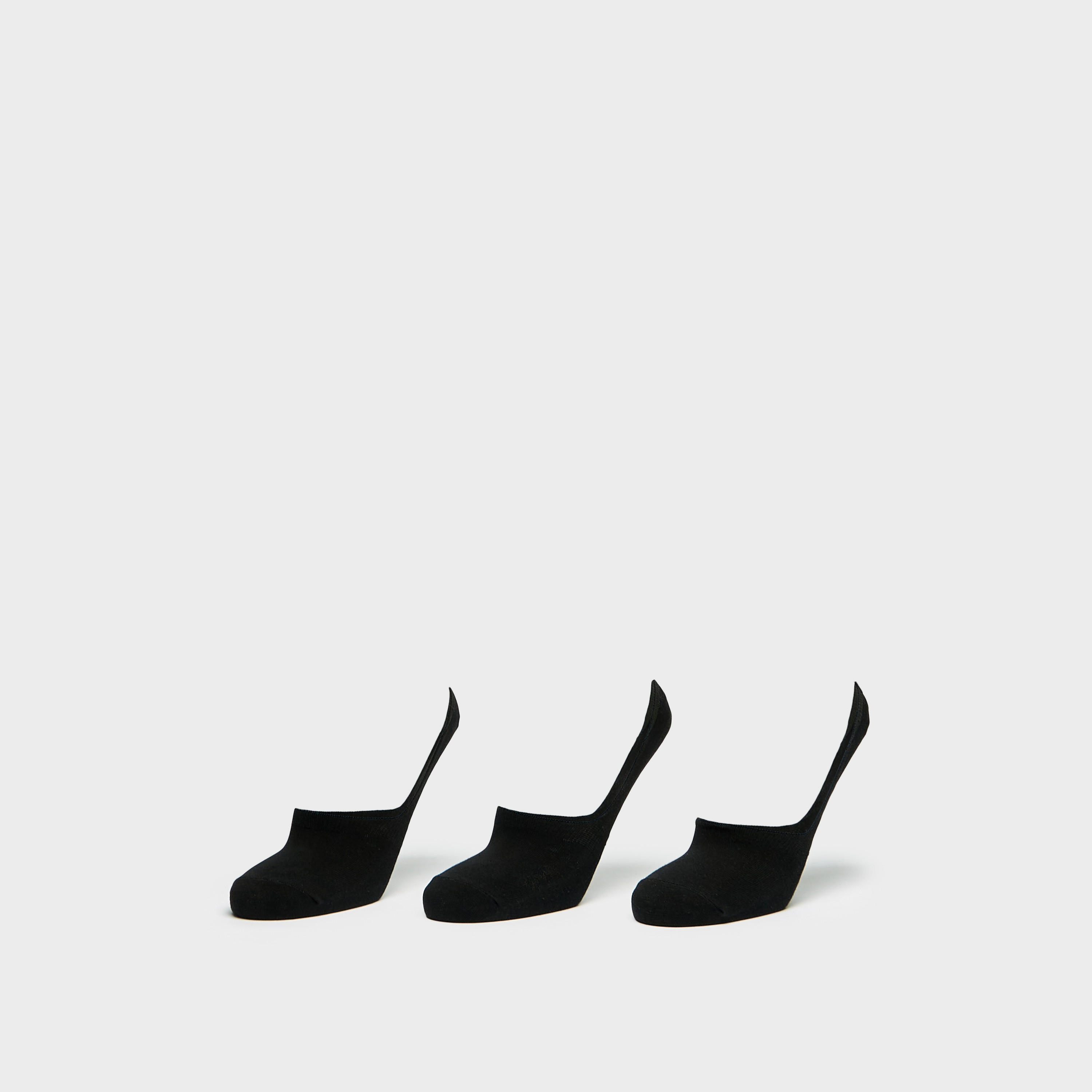 Gloo Solid No Show Socks - Set of 3-men-socks-image-1