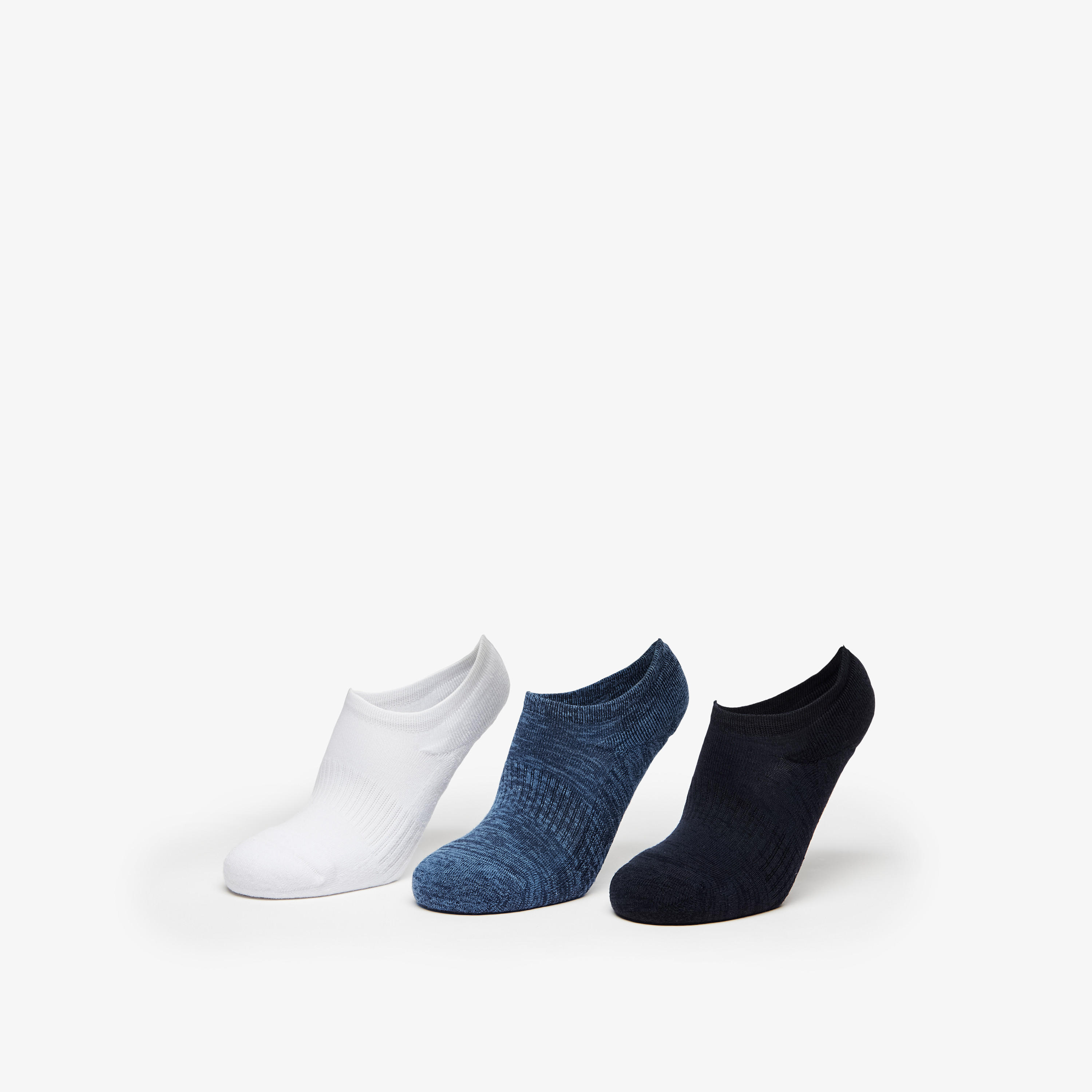Gloo Textured Ankle Length Socks - Set of 3-men-socks-image-1