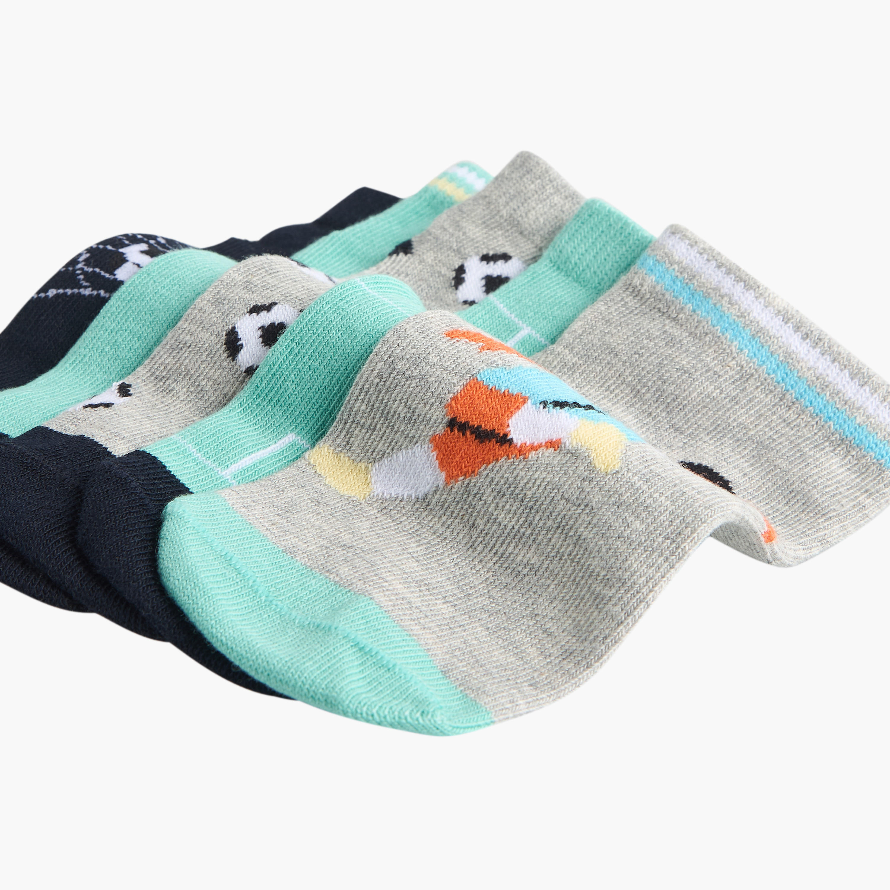طقم جوارب 5 أزواج بطول الكاحل وبطبعات من جونيورز-girls-accessories-socks-image-3