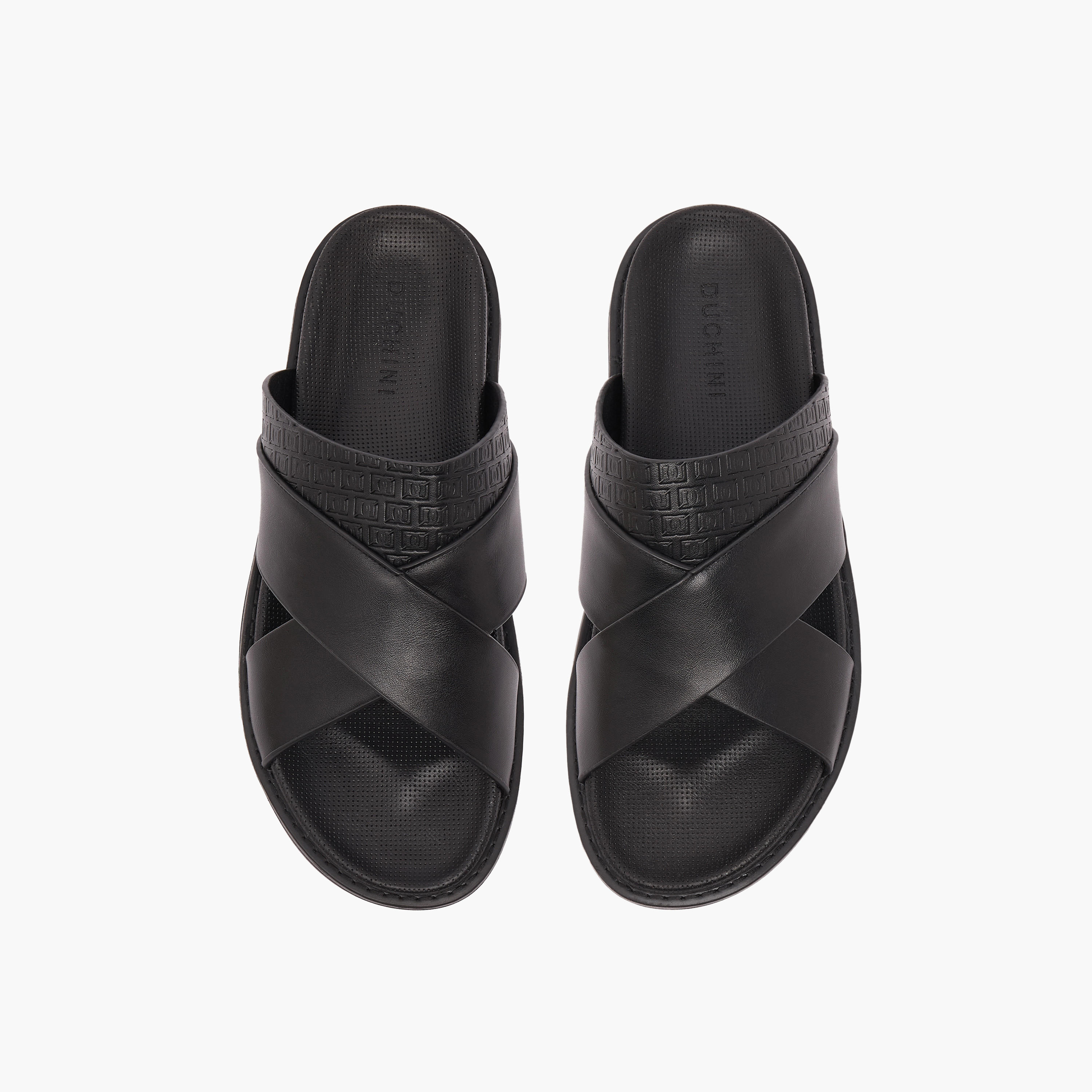 Duchini Men Cross Strap Comfort Sandals-men-shoes-sandals-image-1