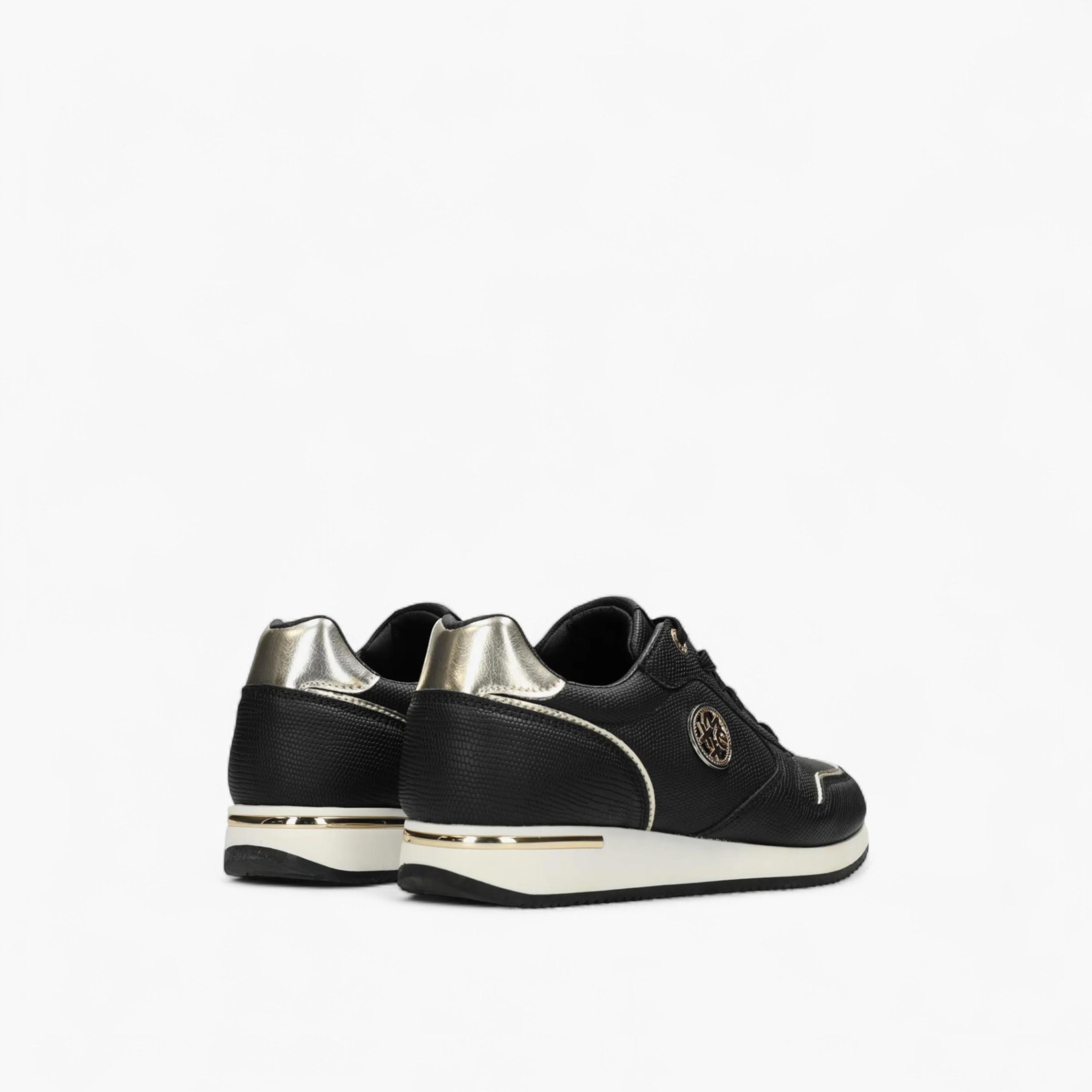 Mexx Panelled Lace-Up Sneakers with Metallic Accent-women-shoes-sneakers-image-3