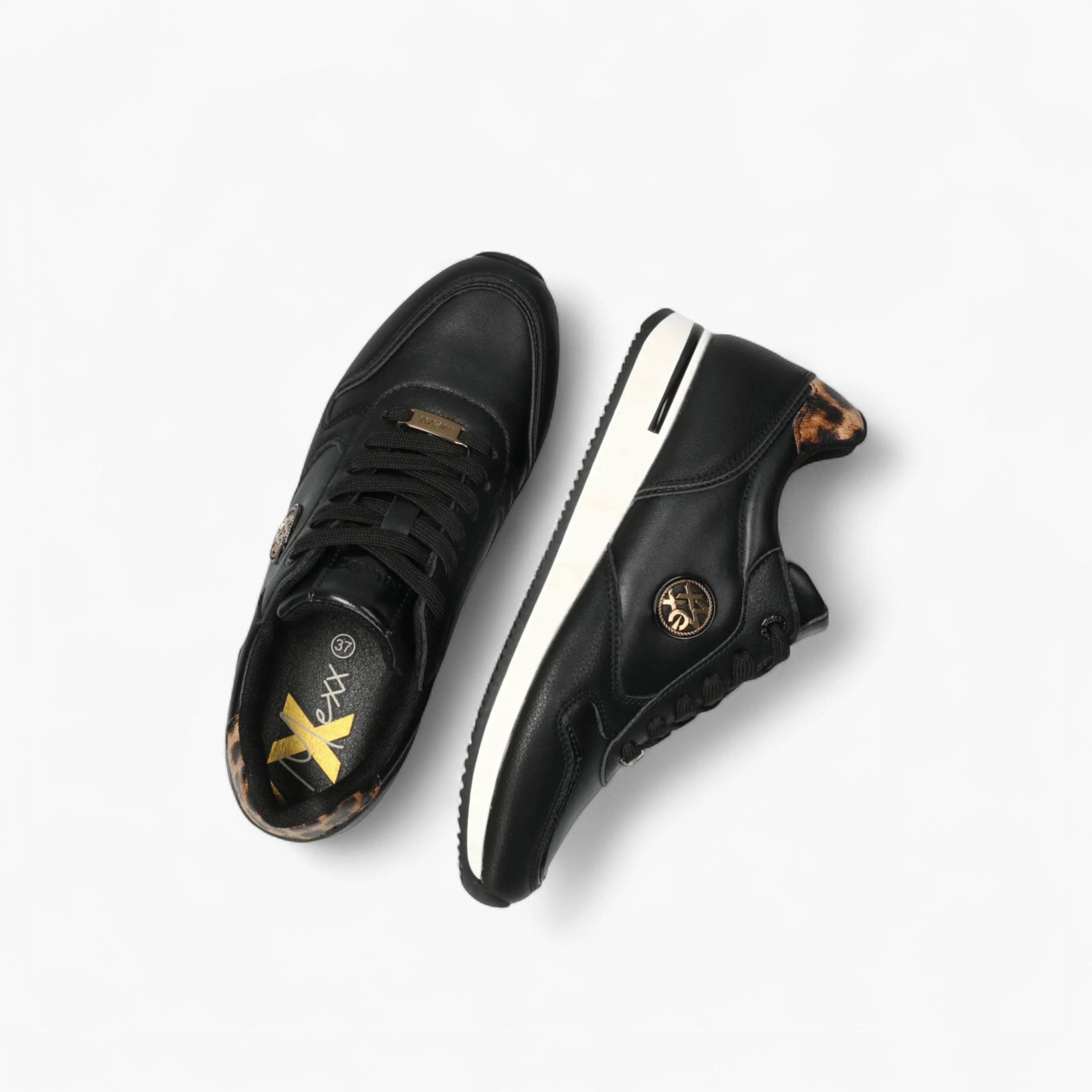 Mexx Panelled Lace-Up Sneakers with Metallic Accent-women-shoes-sneakers-image-5