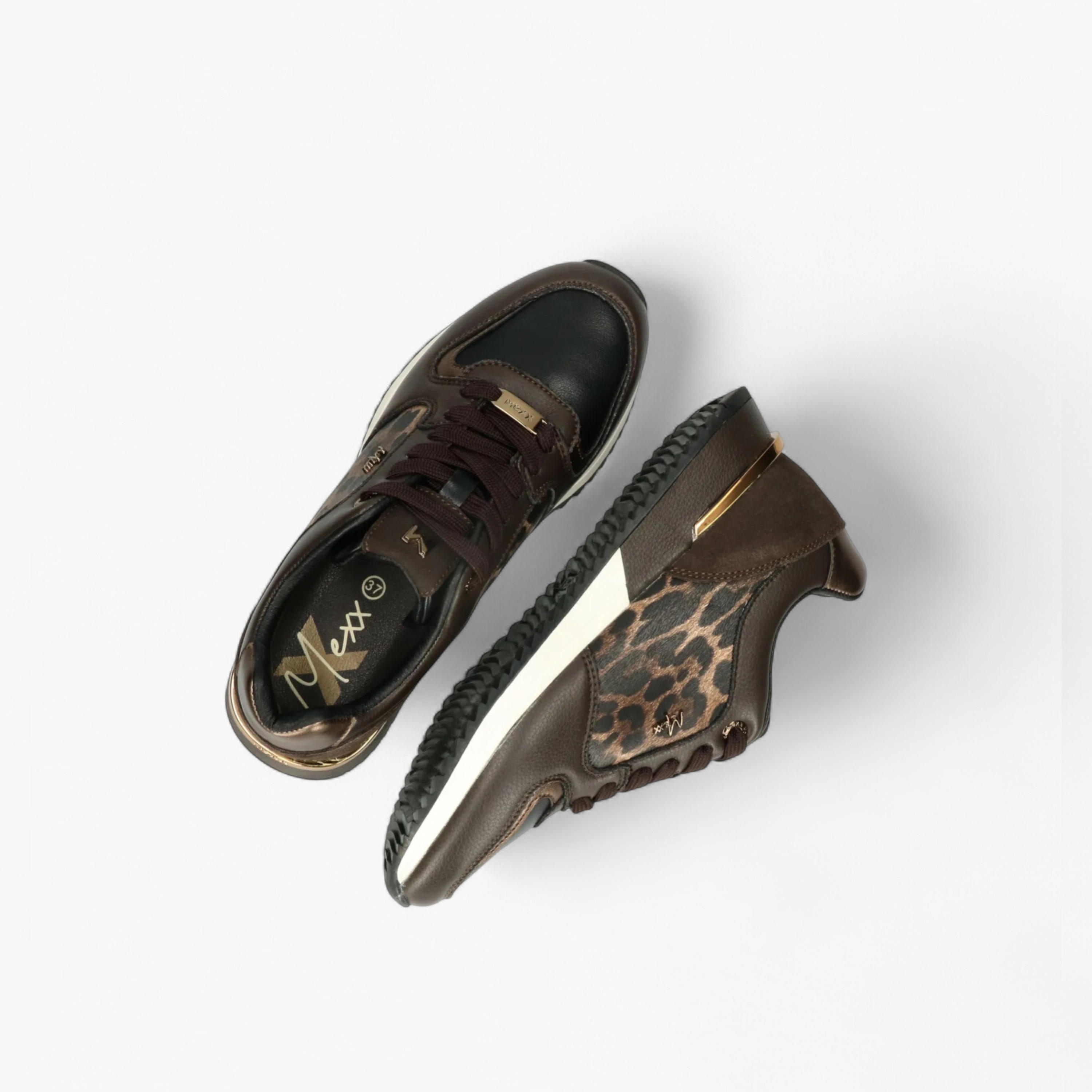 Mexx Animal Print Panelled Lace-Up Sneakers-women-shoes-sneakers-image-5