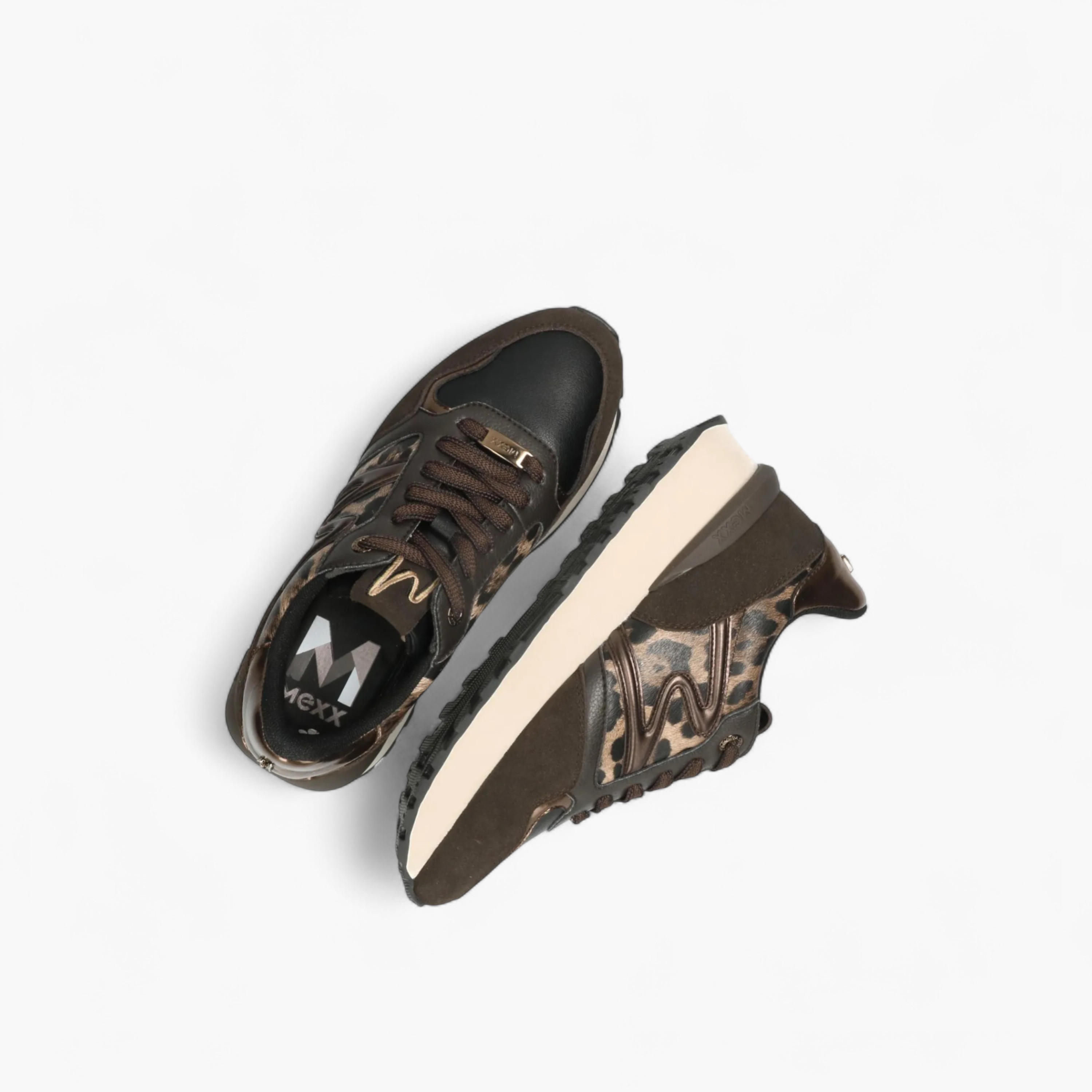 Mexx Animal Print Panelled Lace-Up Sneakers-women-shoes-sneakers-image-5