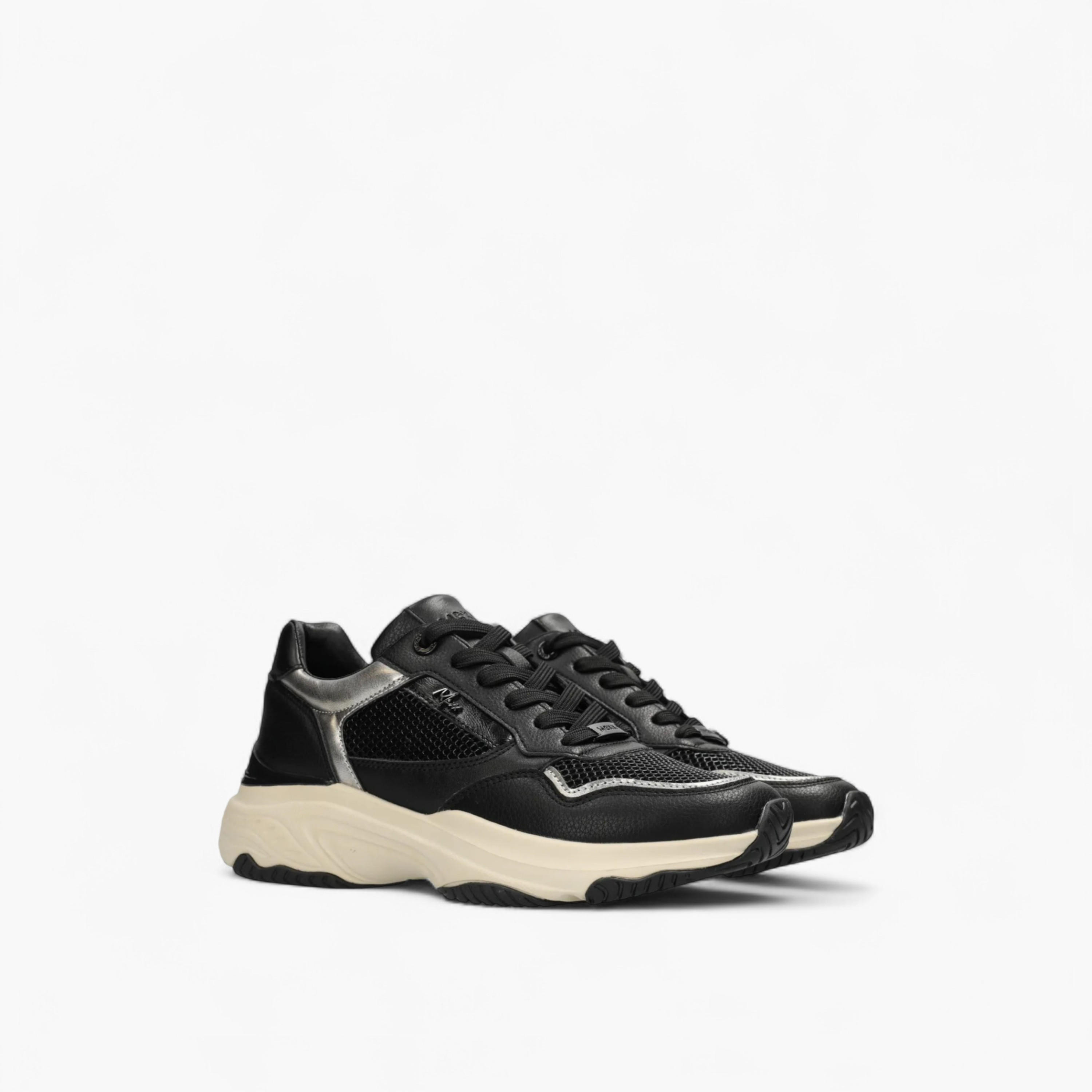Mexx Mesh Panelled Lace-Up Sneakers-women-shoes-sneakers-image-1