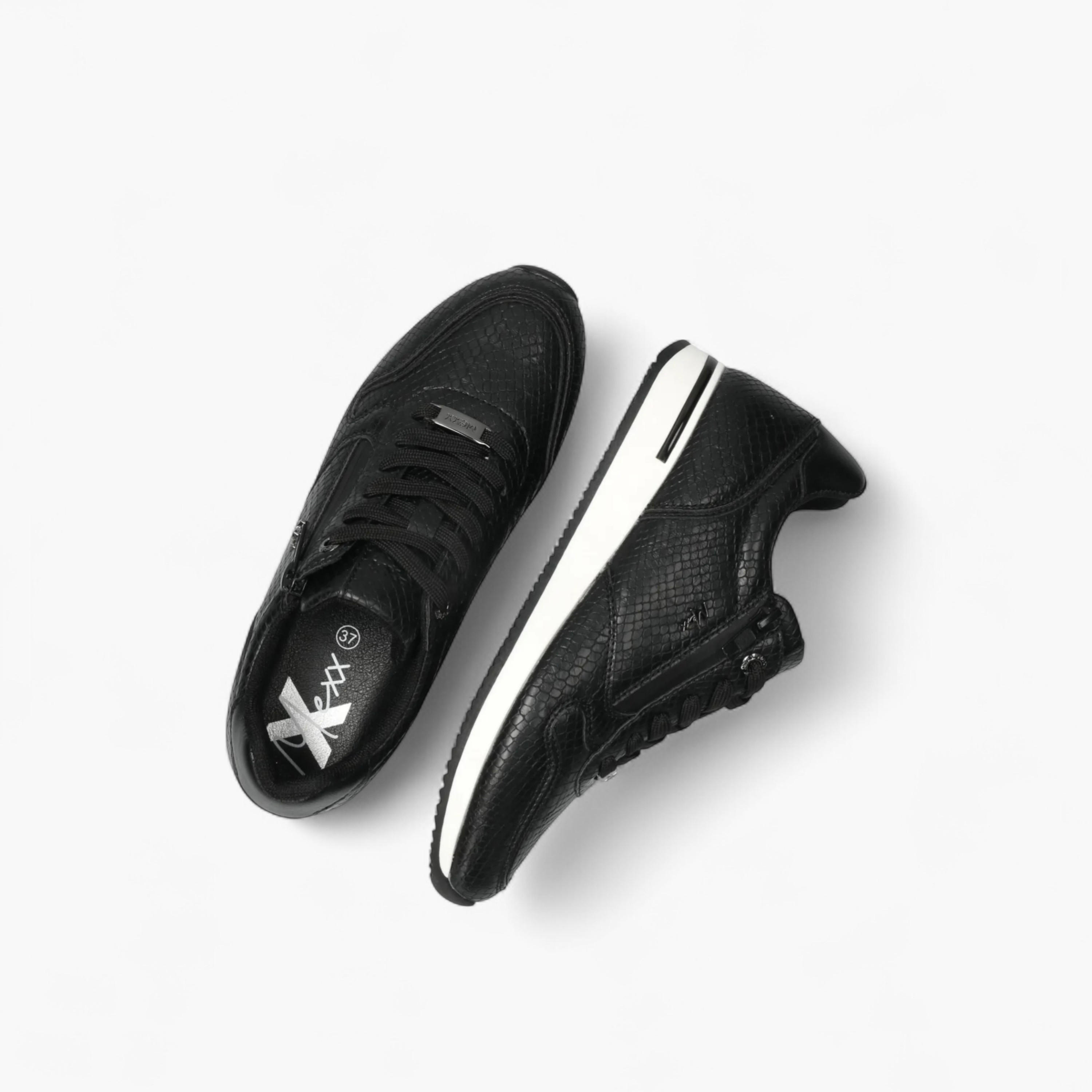 Mexx Textured Lace-Up Sneakers-women-shoes-sneakers-image-21
