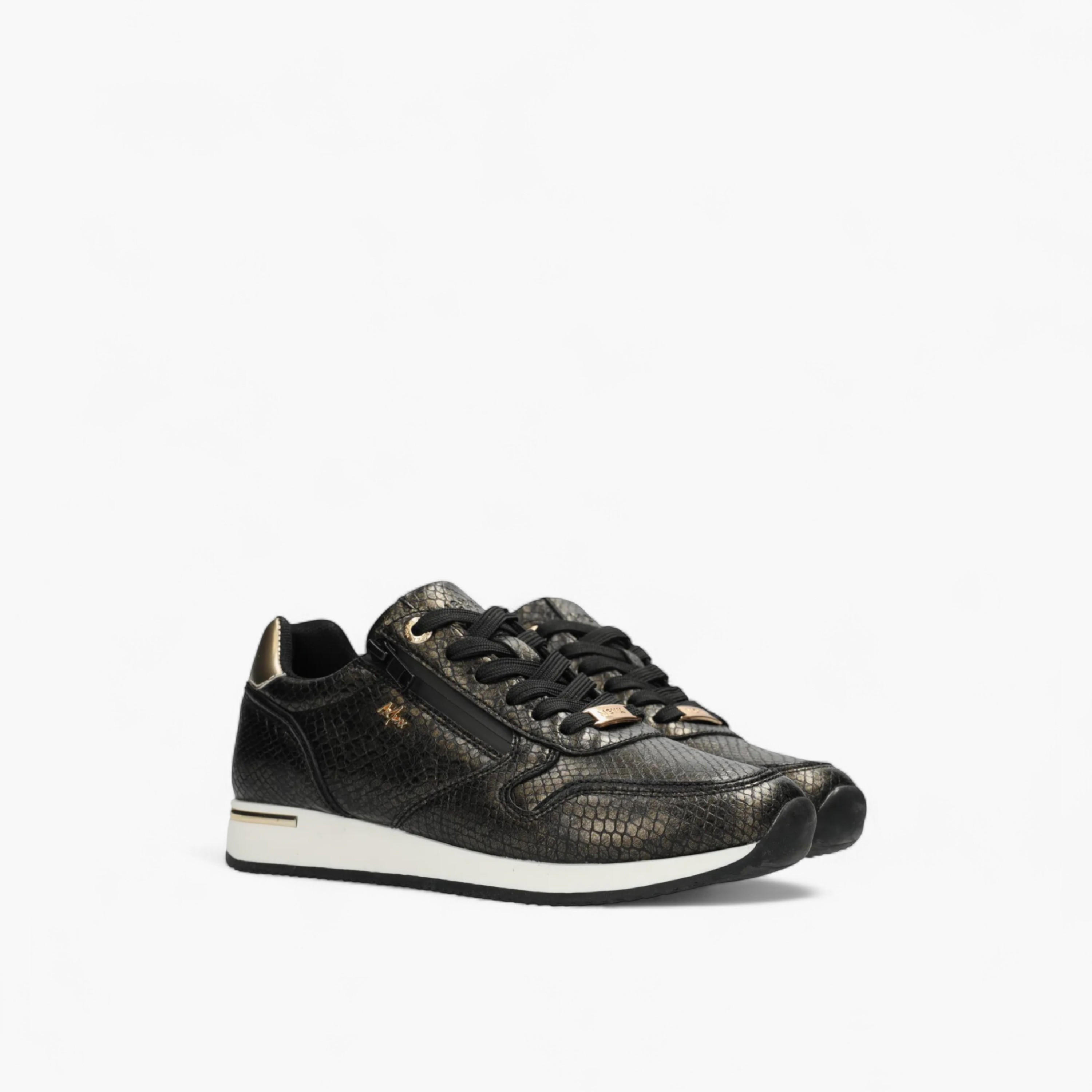 Mexx Textured Lace-Up Sneakers-women-shoes-sneakers-image-1