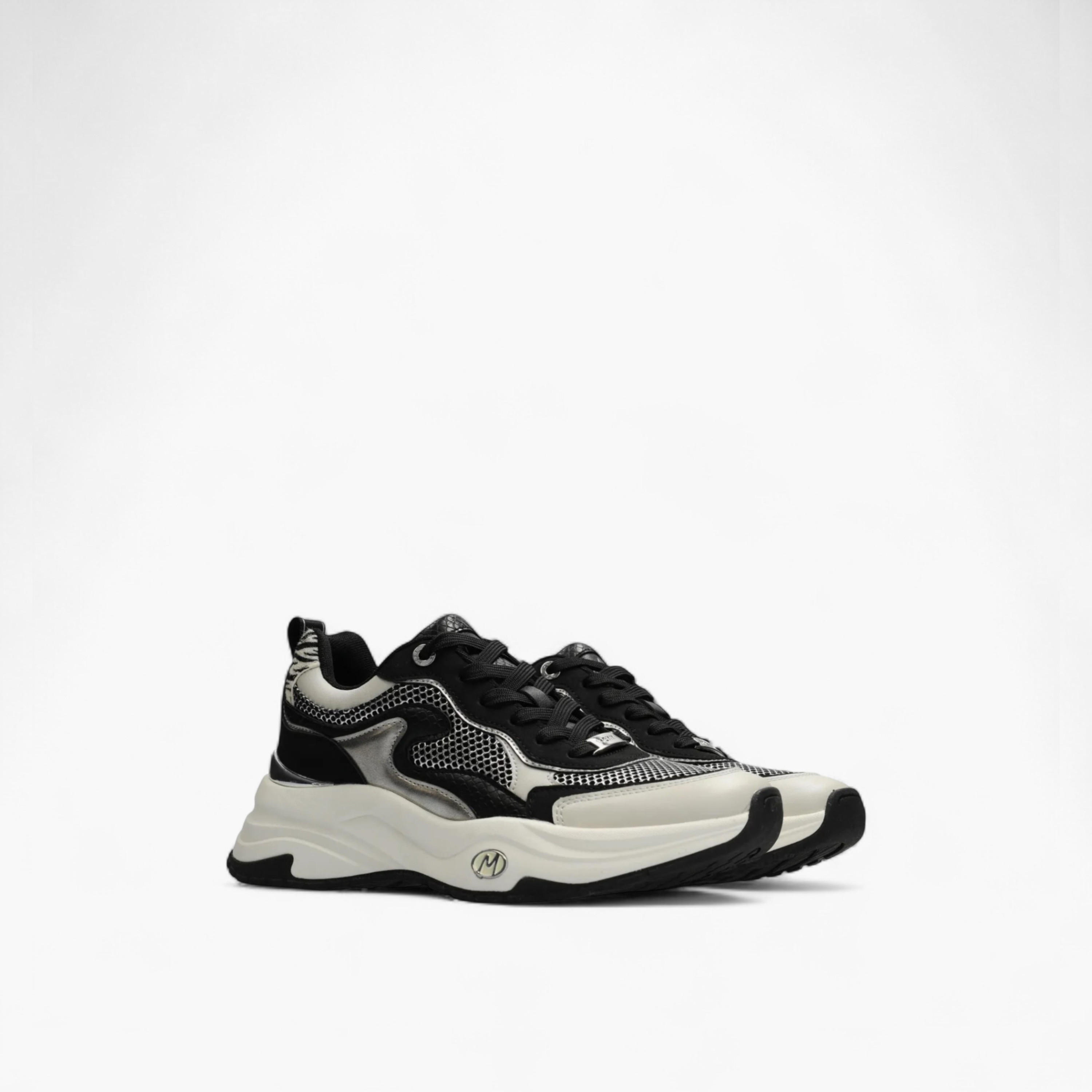 Mexx Panelled Lace-Up Sneakers-women-shoes-sneakers-image-1