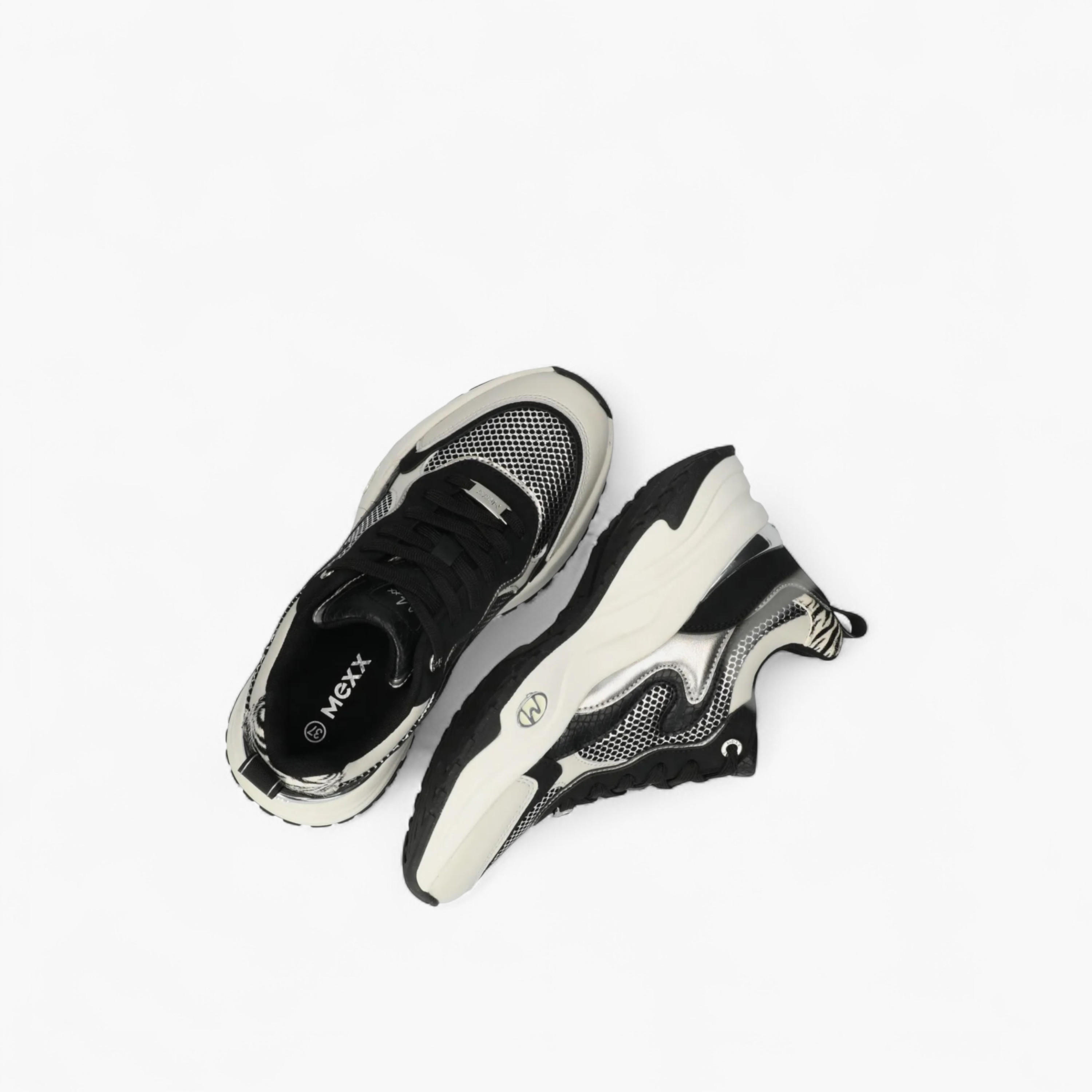 Mexx Panelled Lace-Up Sneakers-women-shoes-sneakers-image-5