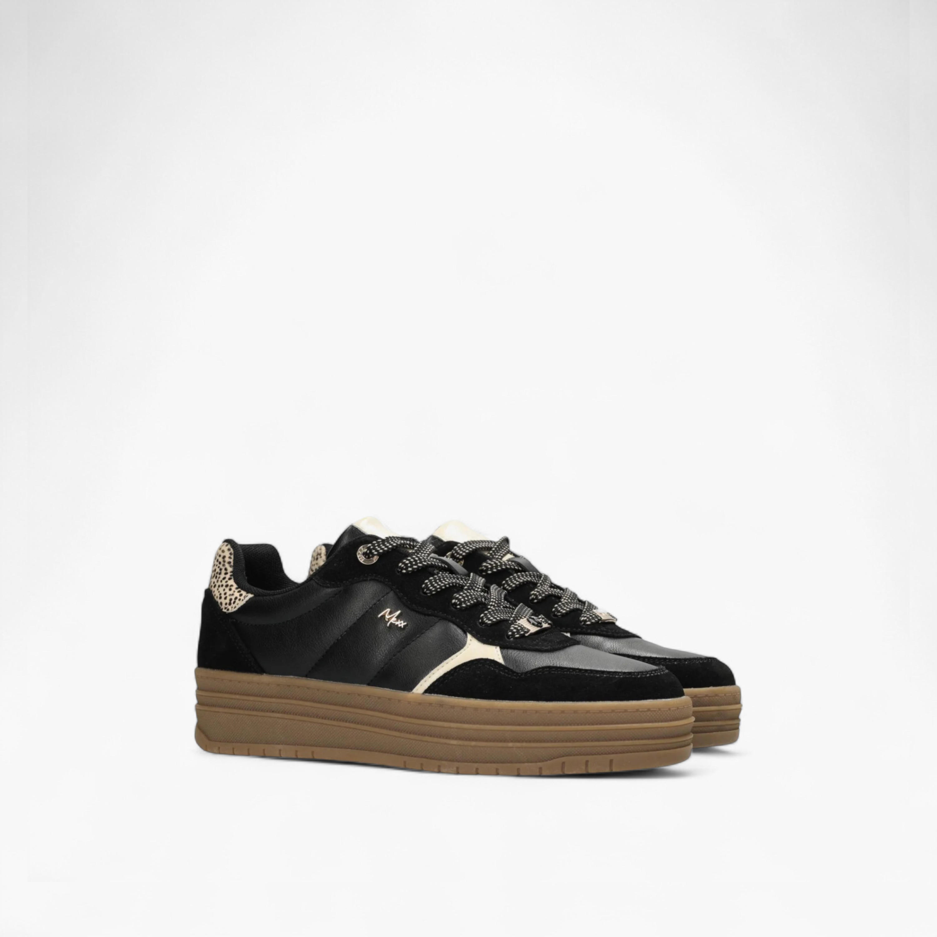 Mexx Panelled Lace-Up Sneakers-women-shoes-sneakers-image-1