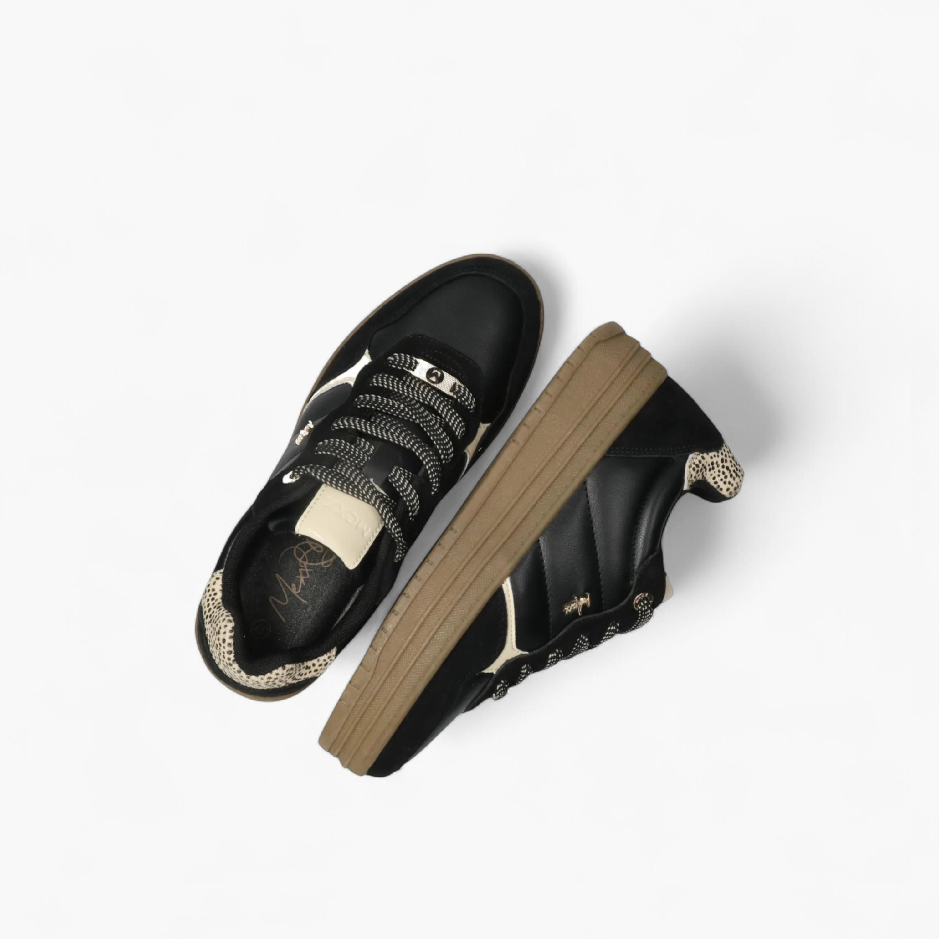 Mexx Panelled Lace-Up Sneakers-women-shoes-sneakers-image-4
