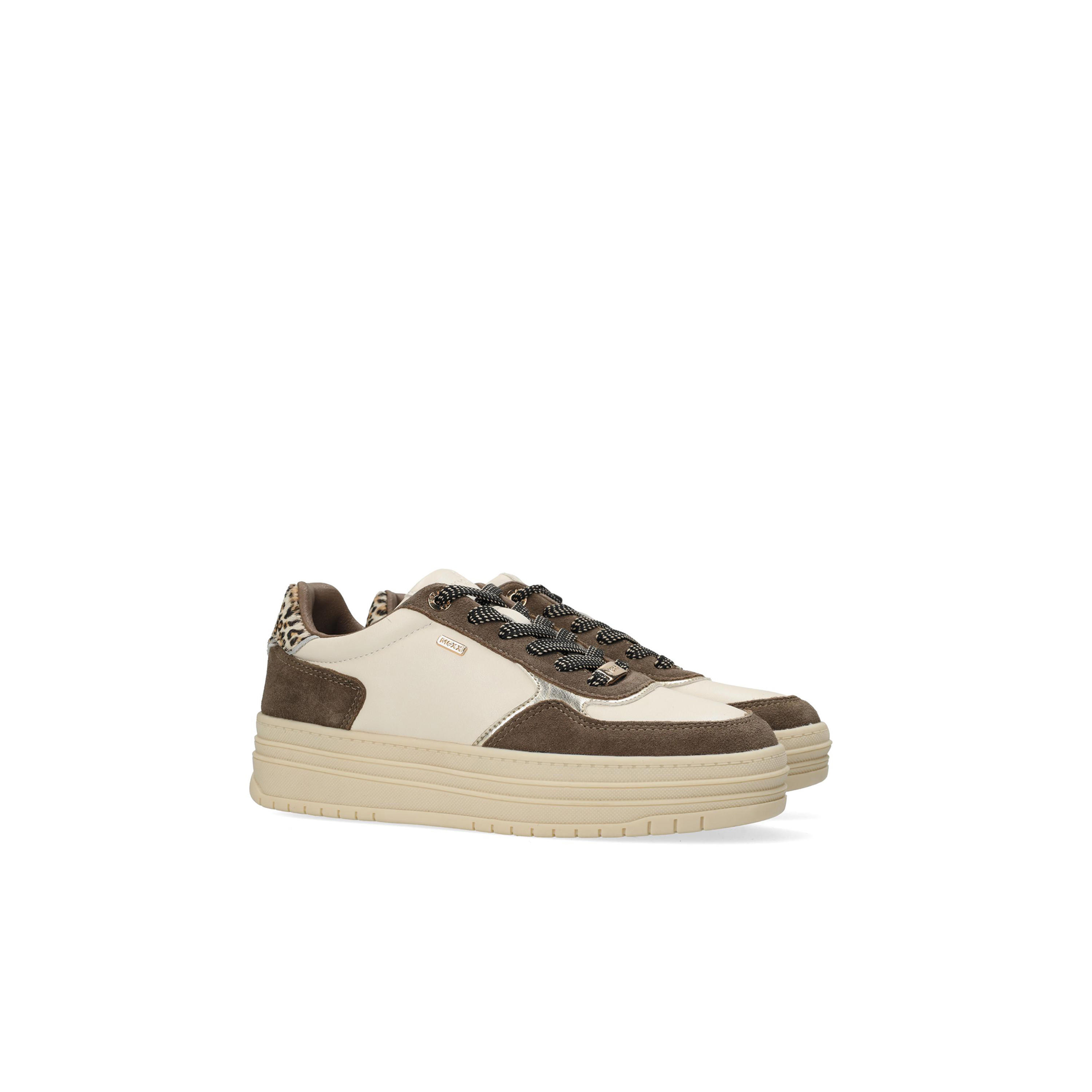 Mexx Animal Print Sneakers with Lace-Up Closure-women-shoes-sneakers-image-1