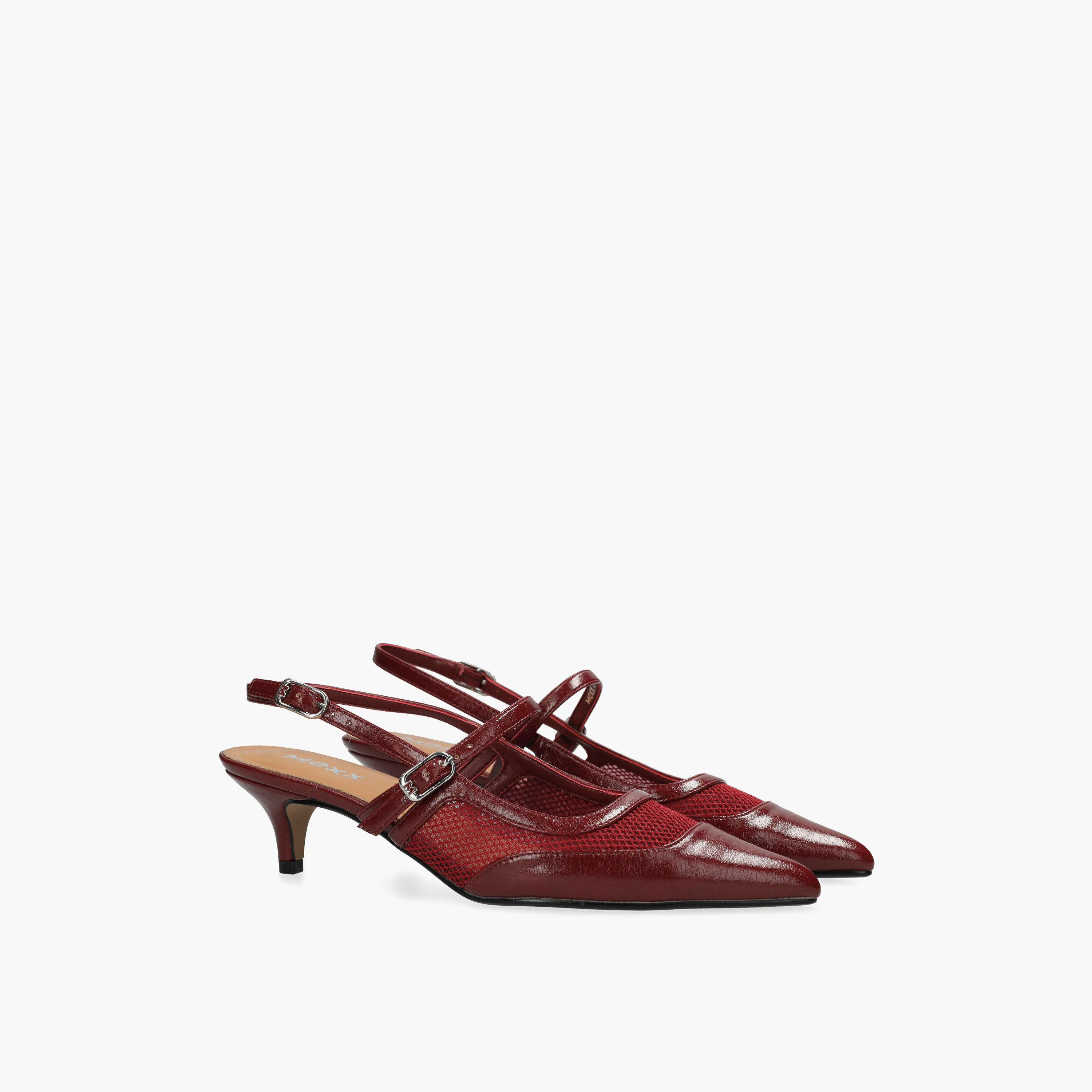 Mexx Women Tory Suki Mesh Panel Kitten Heel Shoes-women-shoes-sandals-heeled-image-1