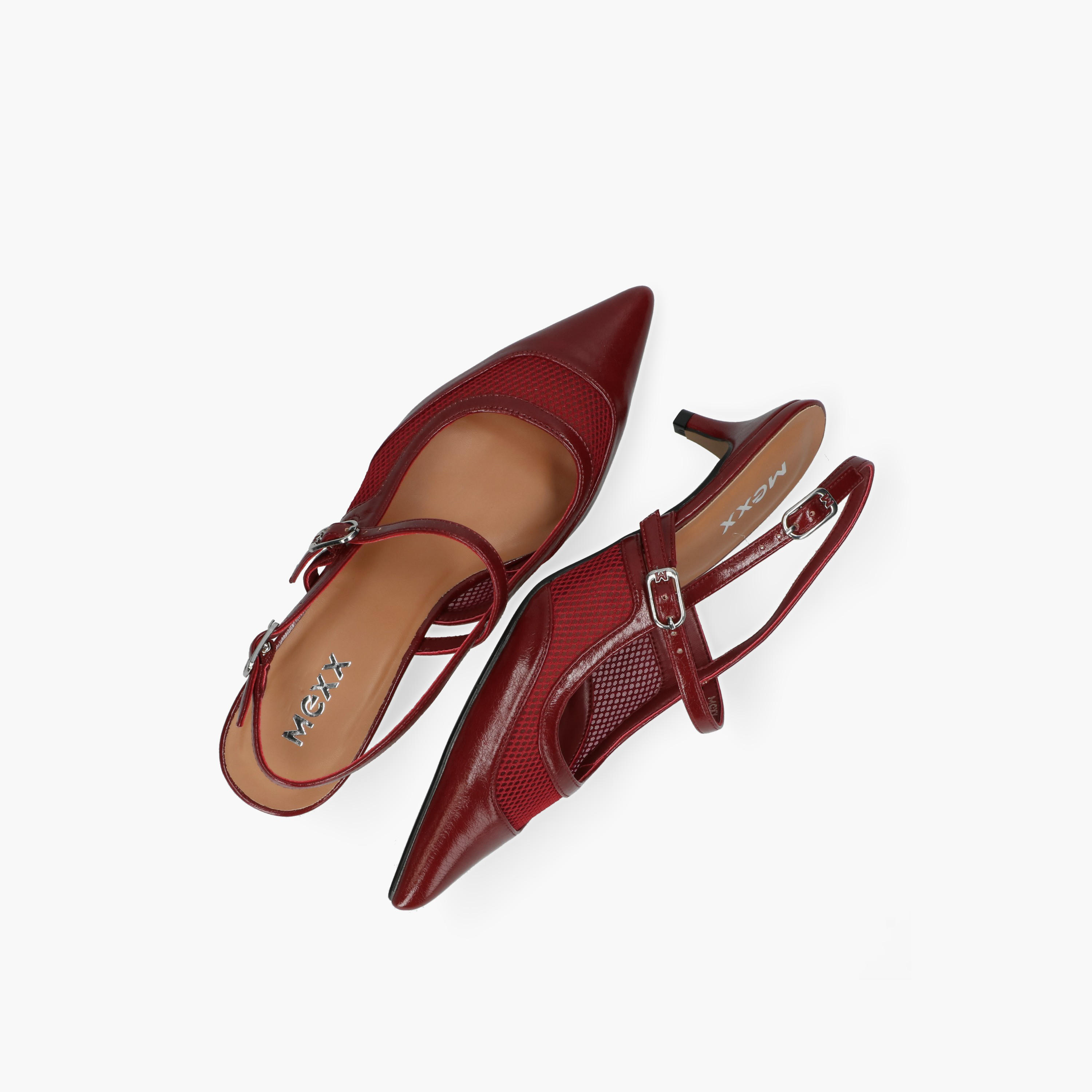 Mexx Women Tory Suki Mesh Panel Kitten Heel Shoes-women-shoes-sandals-heeled-image-5