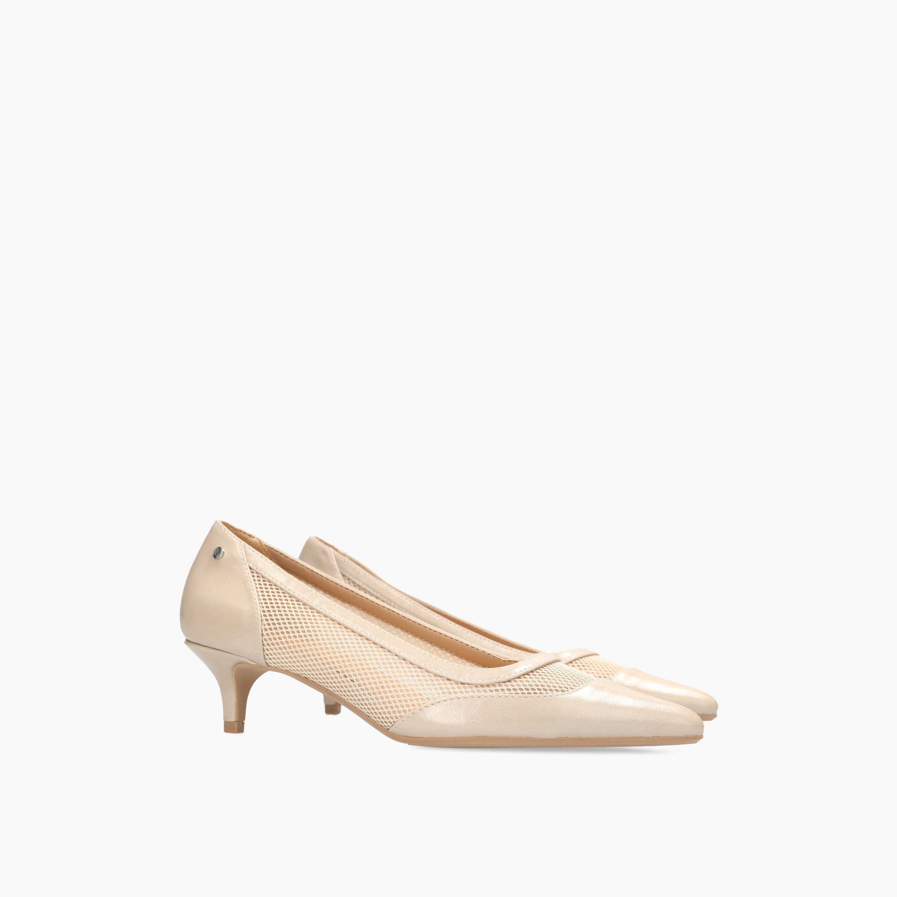 Mexx Women Ticha Suki Mesh Panel Kitten Heel Pumps-women-shoes-heels-image-1