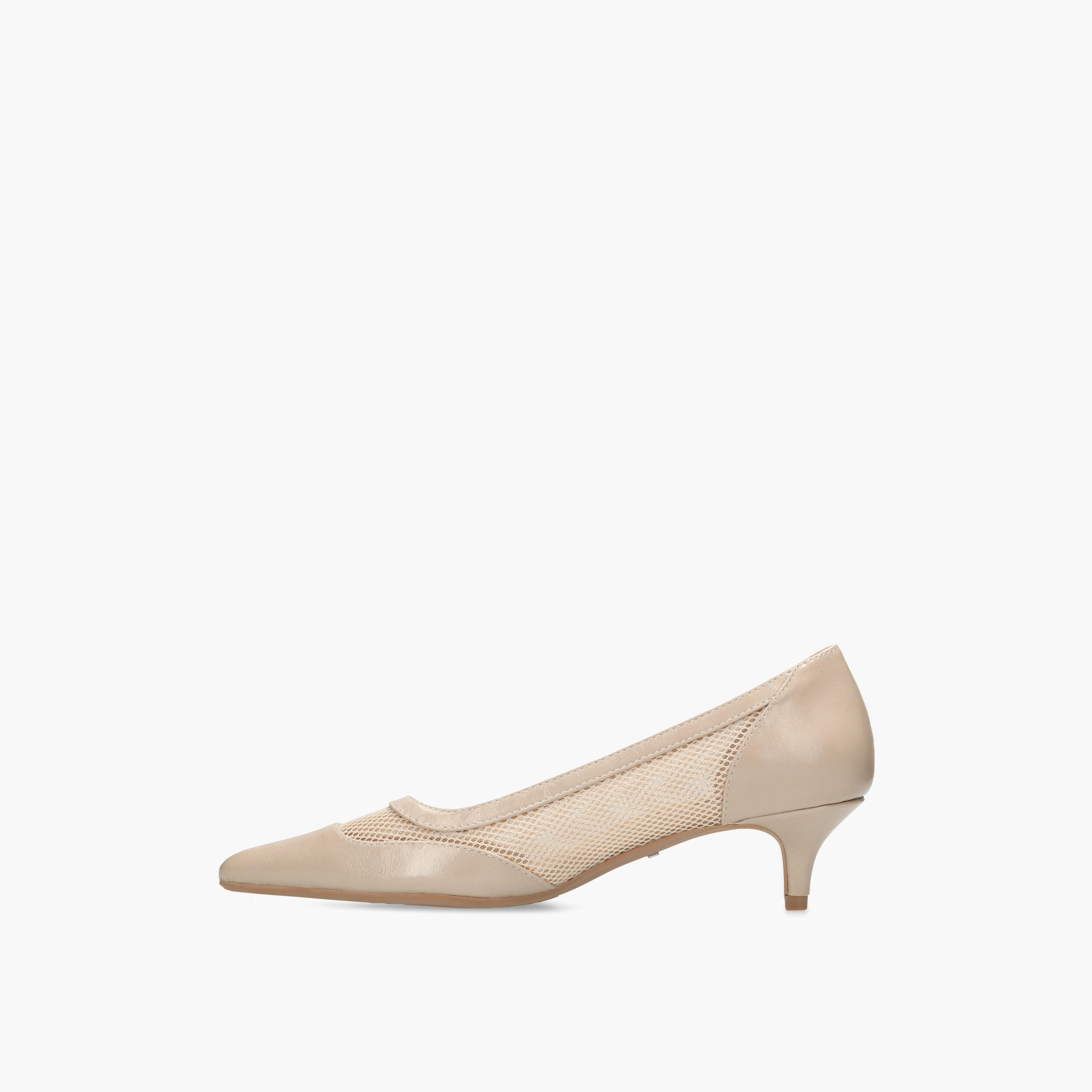 Mexx Women Ticha Suki Mesh Panel Kitten Heel Pumps-women-shoes-heels-image-4
