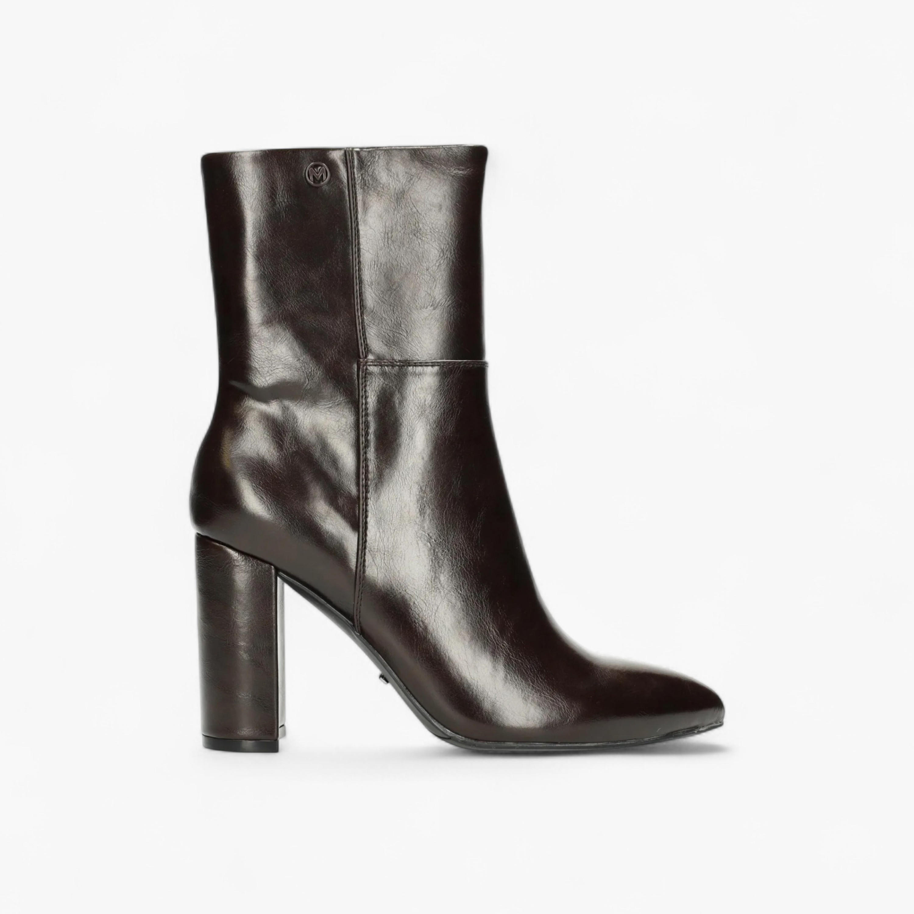 Mexx Solid Block Heel Ankle Boots with Zip Closure-women-shoes-boots-image-2