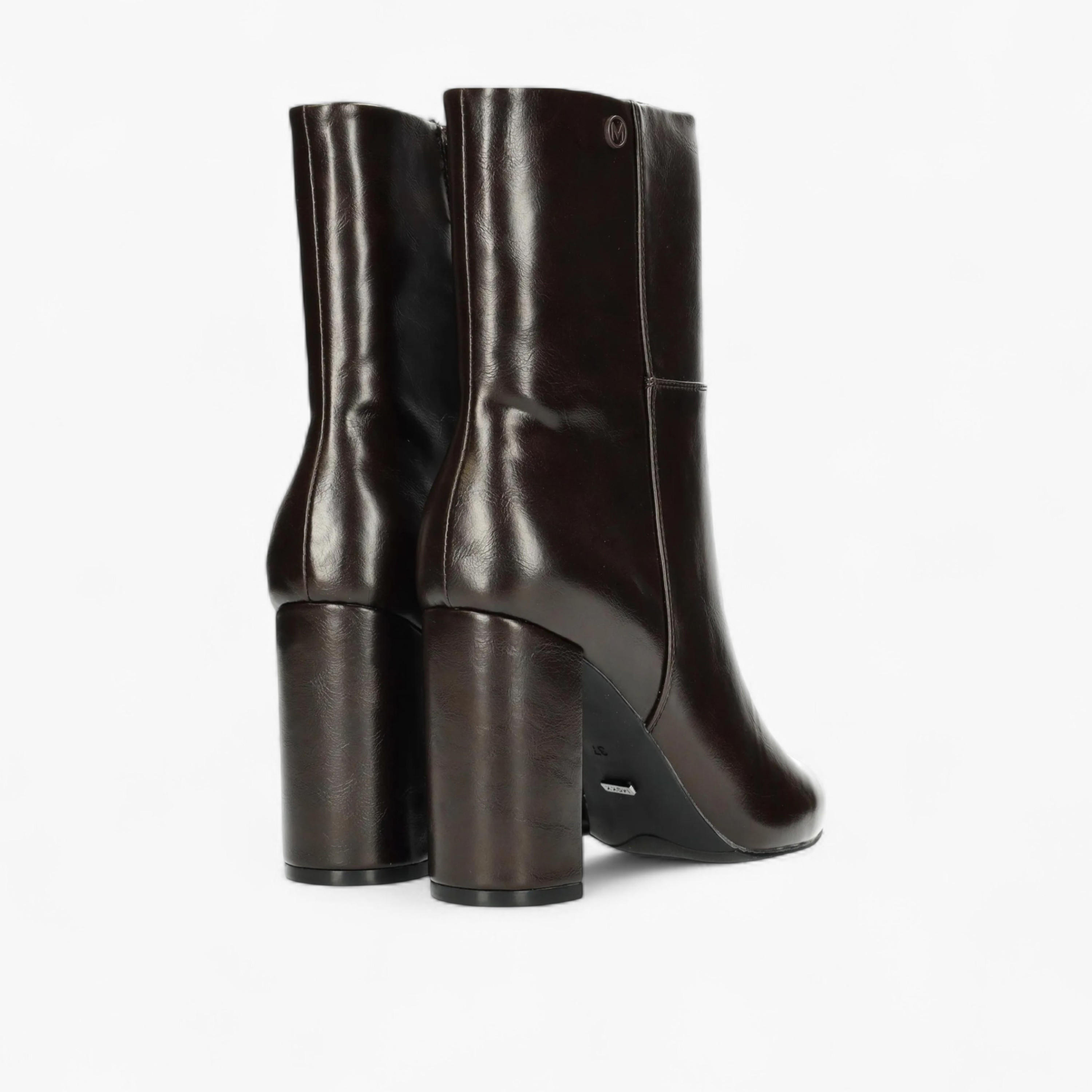 Mexx Solid Block Heel Ankle Boots with Zip Closure-women-shoes-boots-image-3