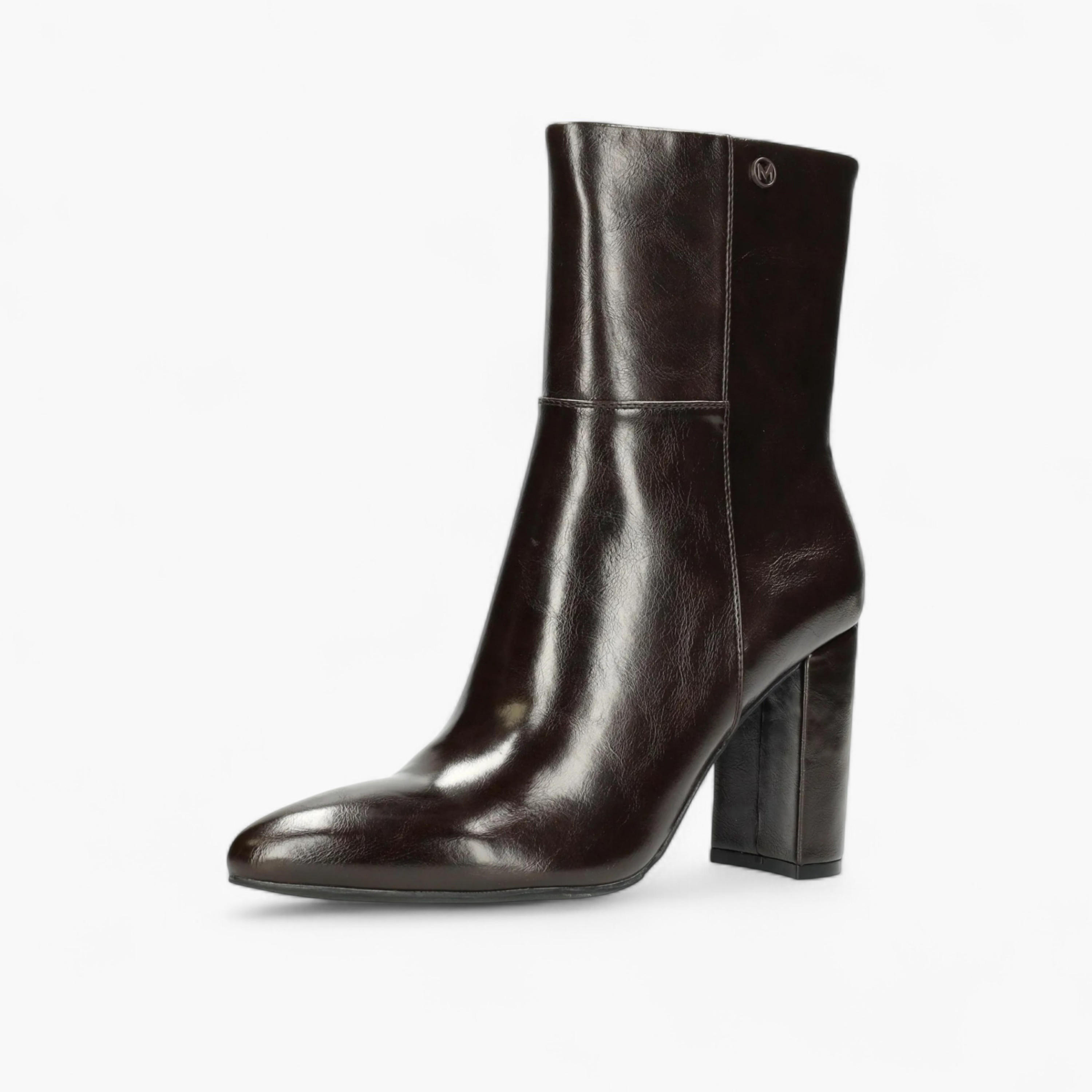 Mexx Solid Block Heel Ankle Boots with Zip Closure-women-shoes-boots-image-8
