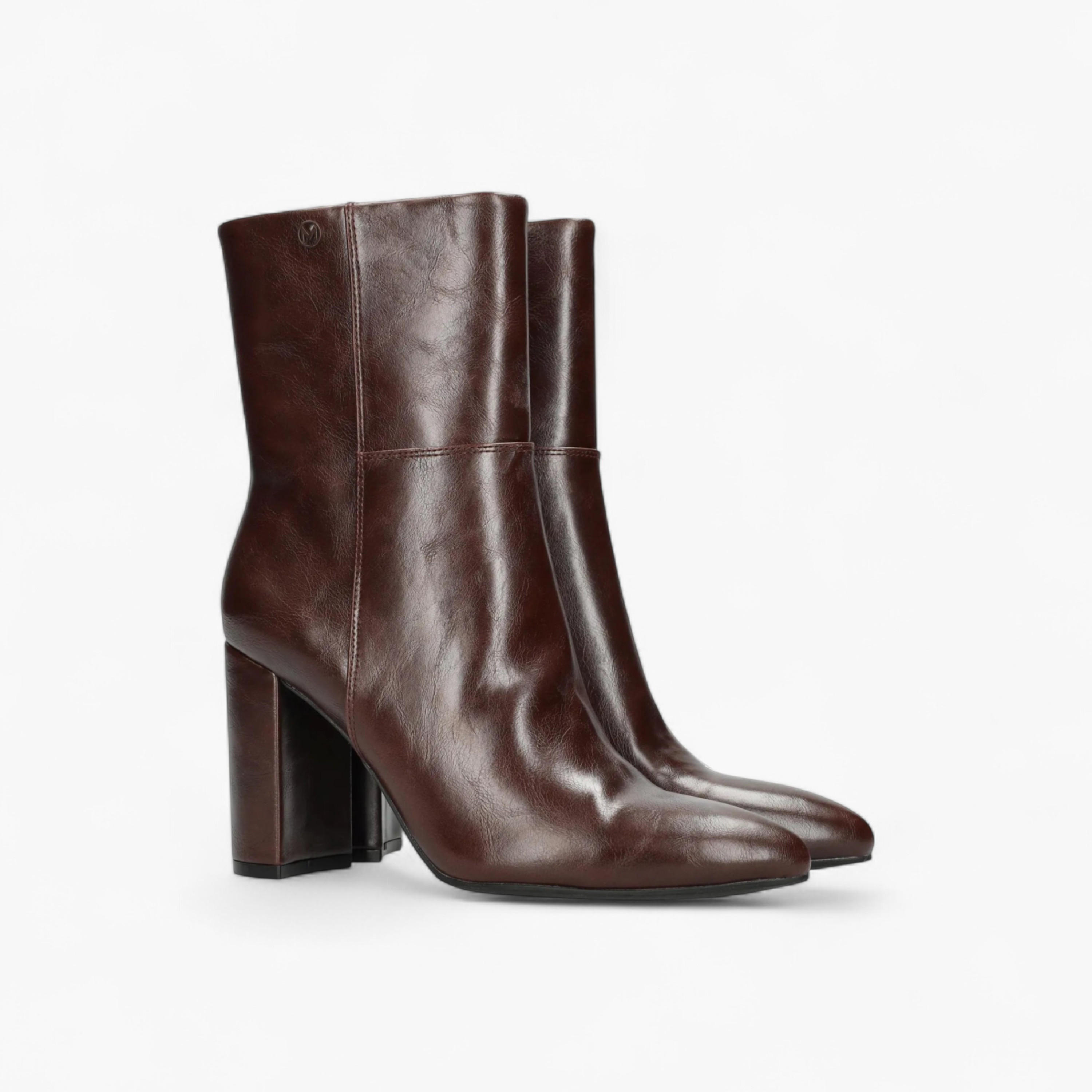 Mexx Solid Block Heel Ankle Boots with Zip Closure-women-shoes-boots-image-9