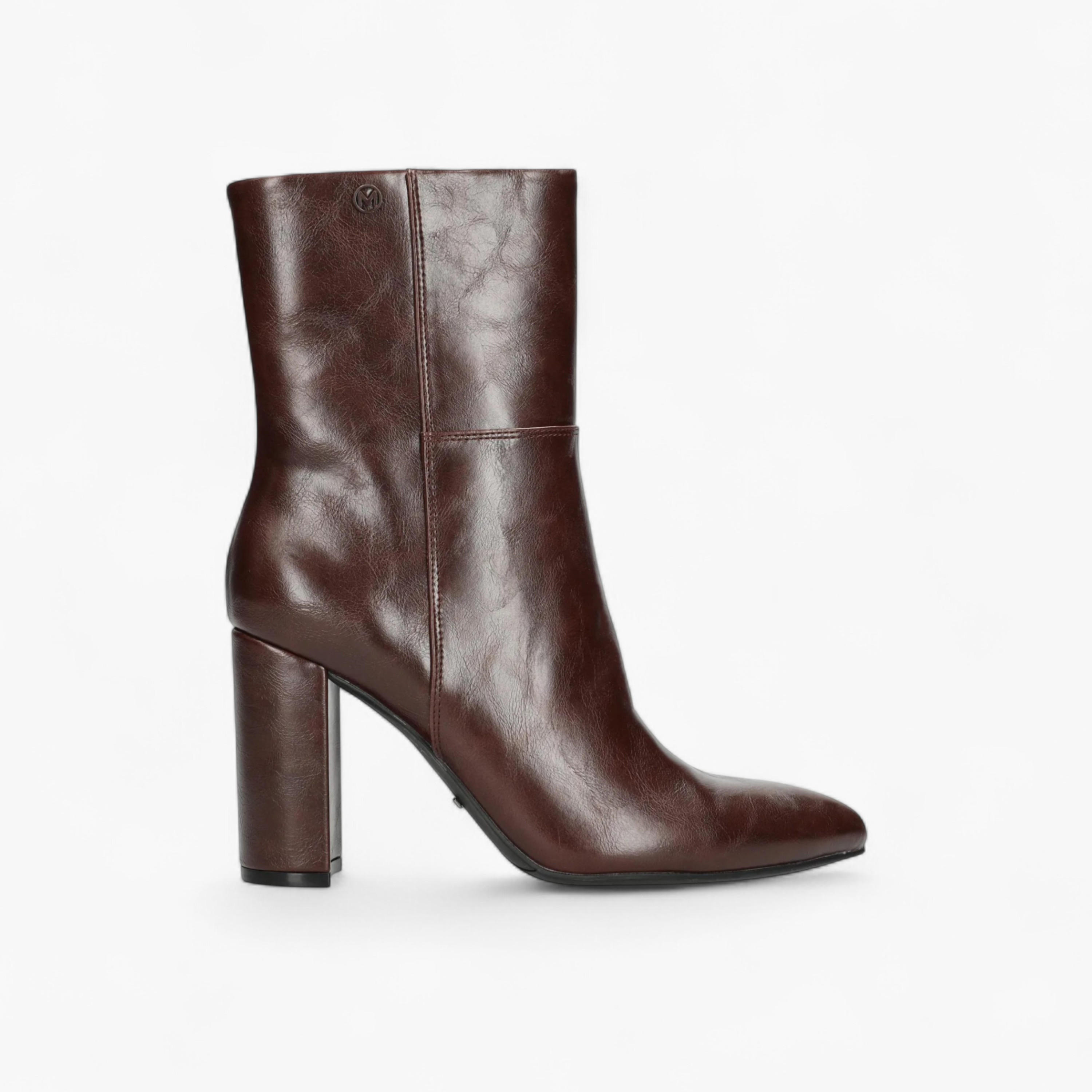 Mexx Solid Block Heel Ankle Boots with Zip Closure-women-shoes-boots-image-2