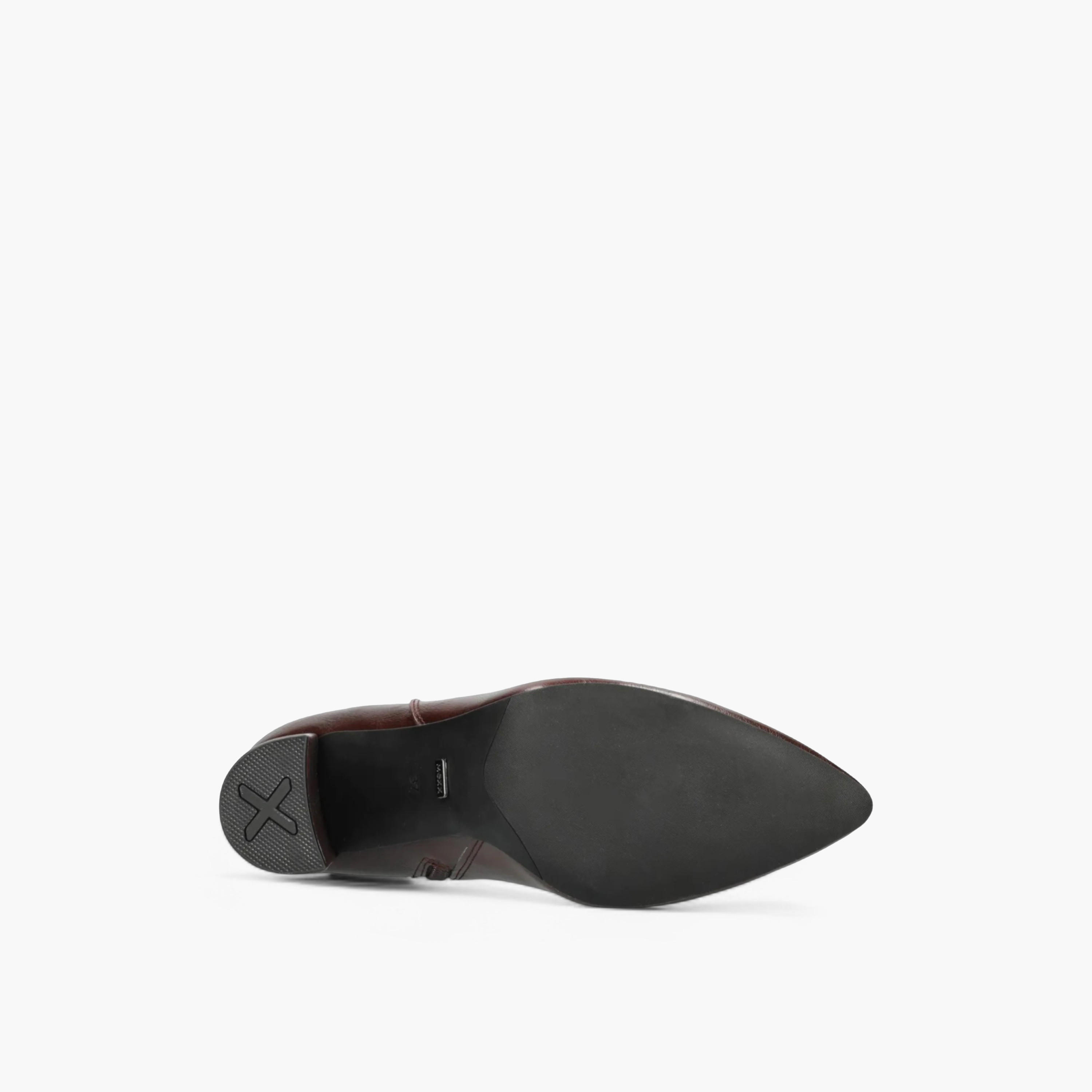 Mexx Solid Block Heel Ankle Boots with Zip Closure-women-shoes-boots-image-14