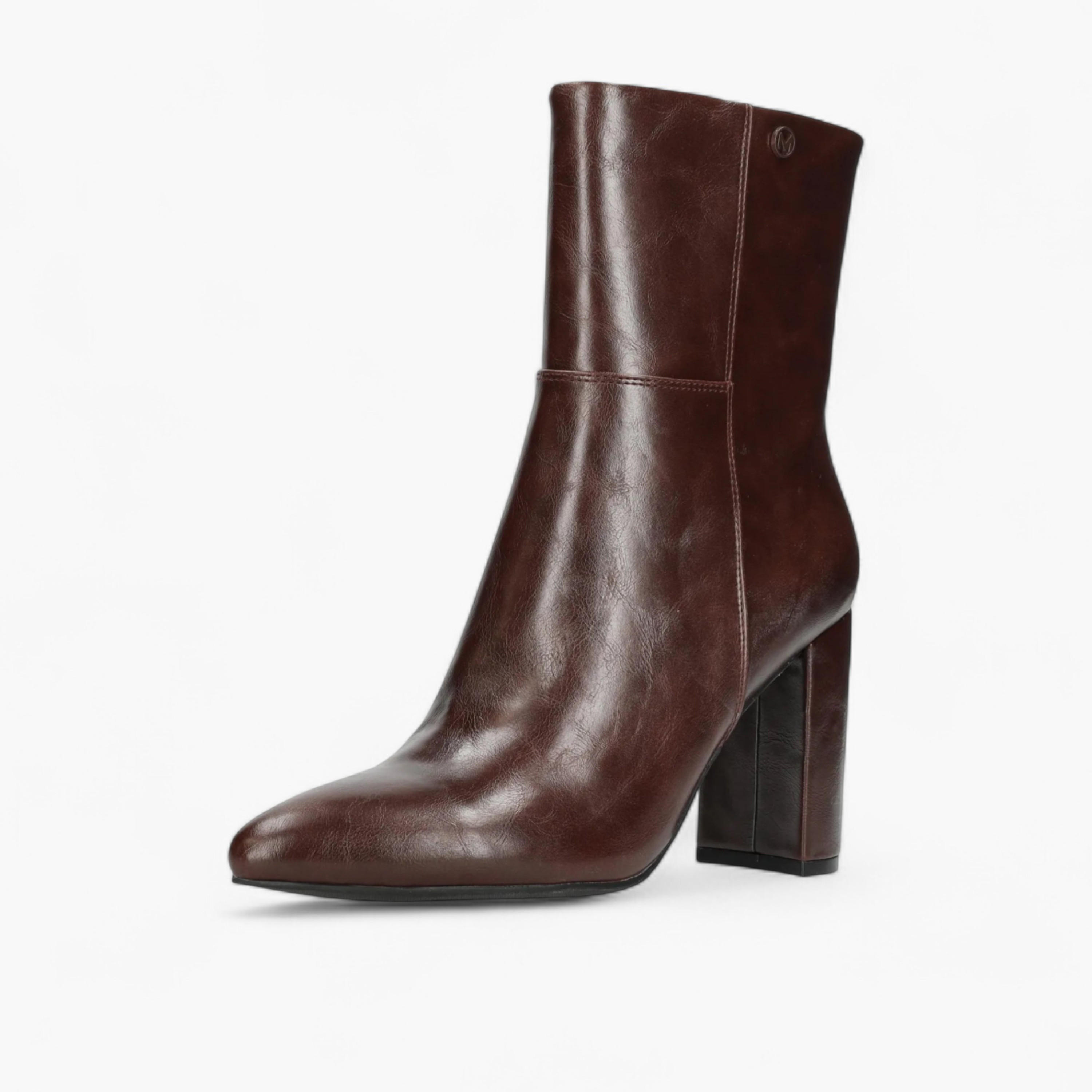 Mexx Solid Block Heel Ankle Boots with Zip Closure-women-shoes-boots-image-8