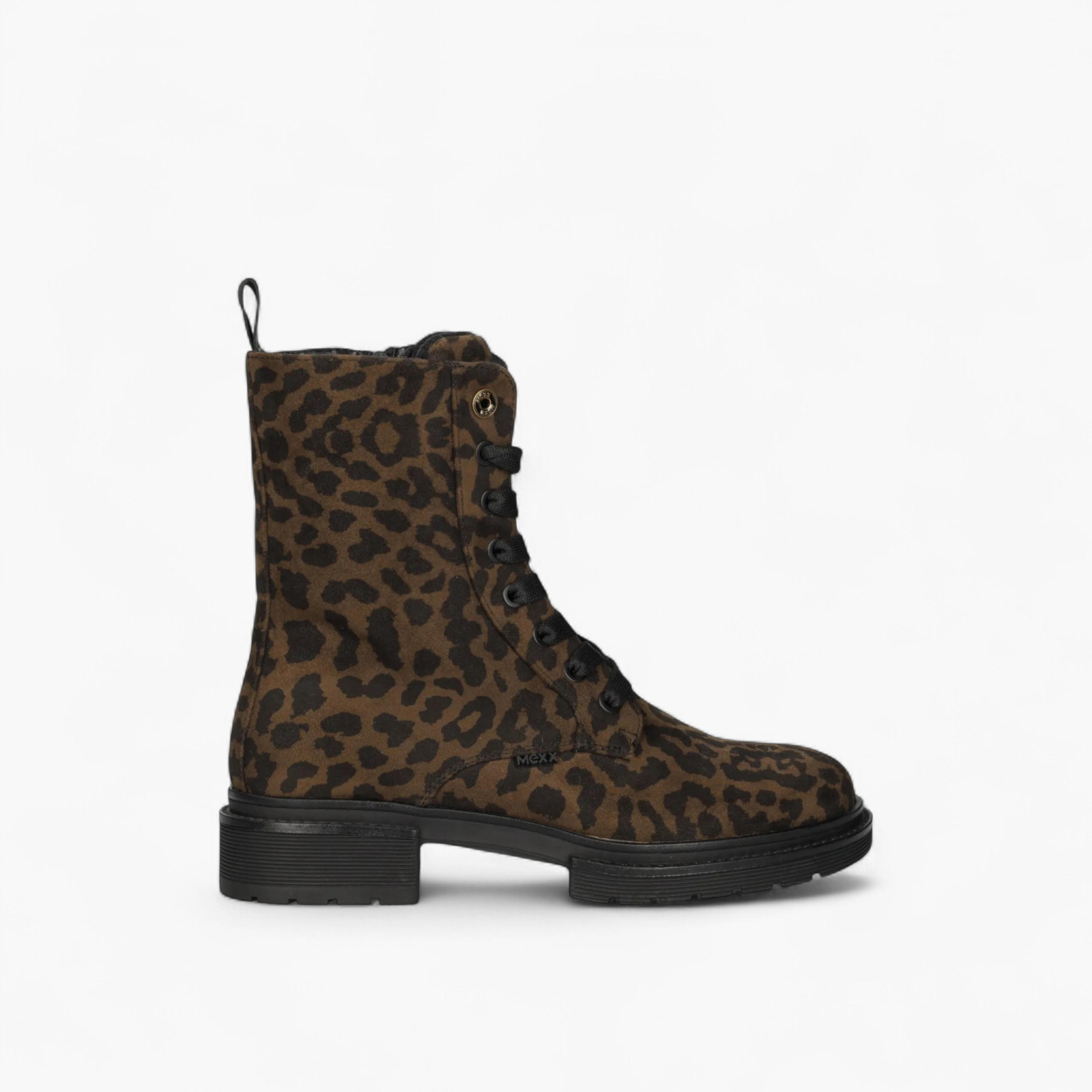 Mexx Animal Print Lace-Up Ankle Boots-women-shoes-boots-image-2