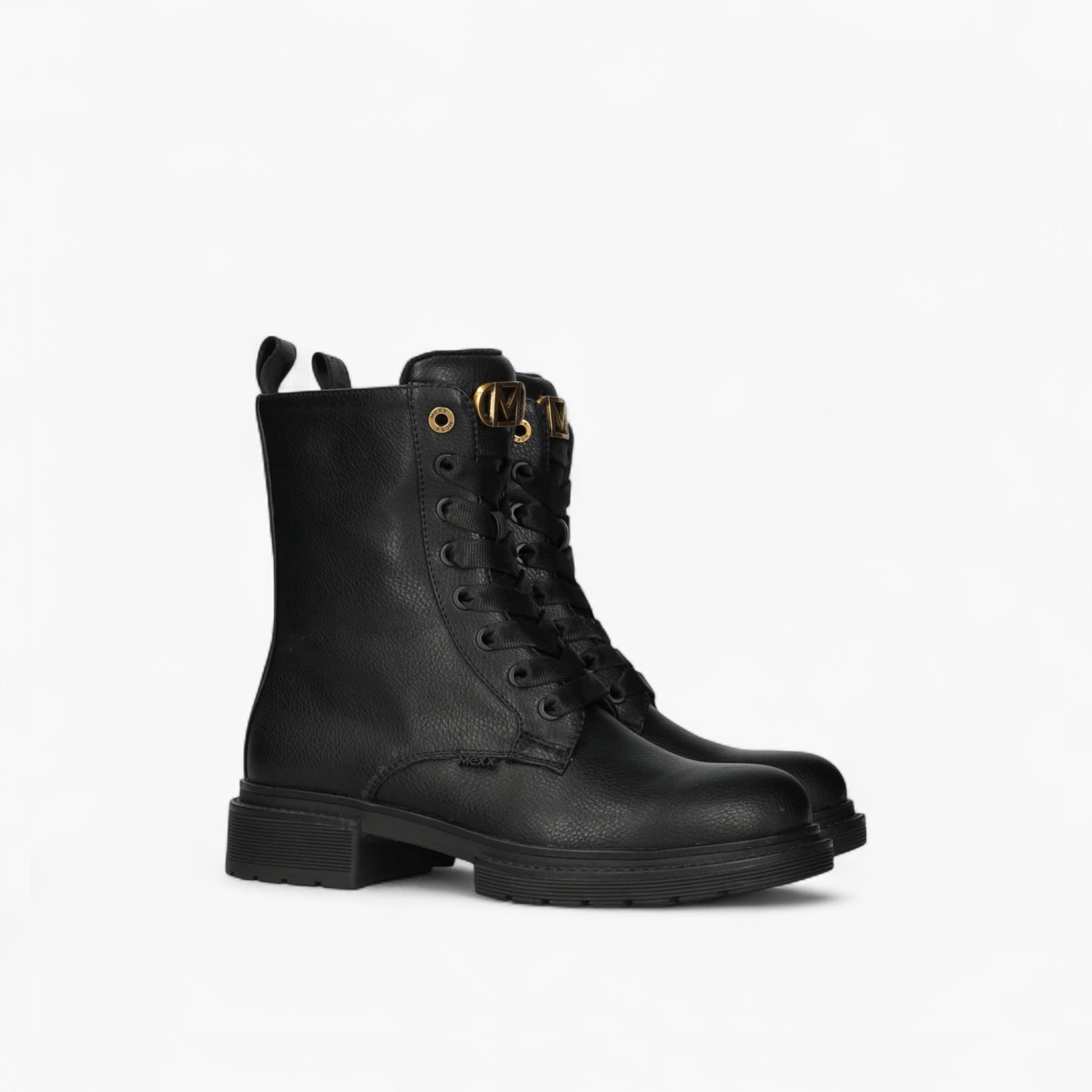 Mexx Solid Lace-Up Ankle Boots-women-shoes-boots-image-1