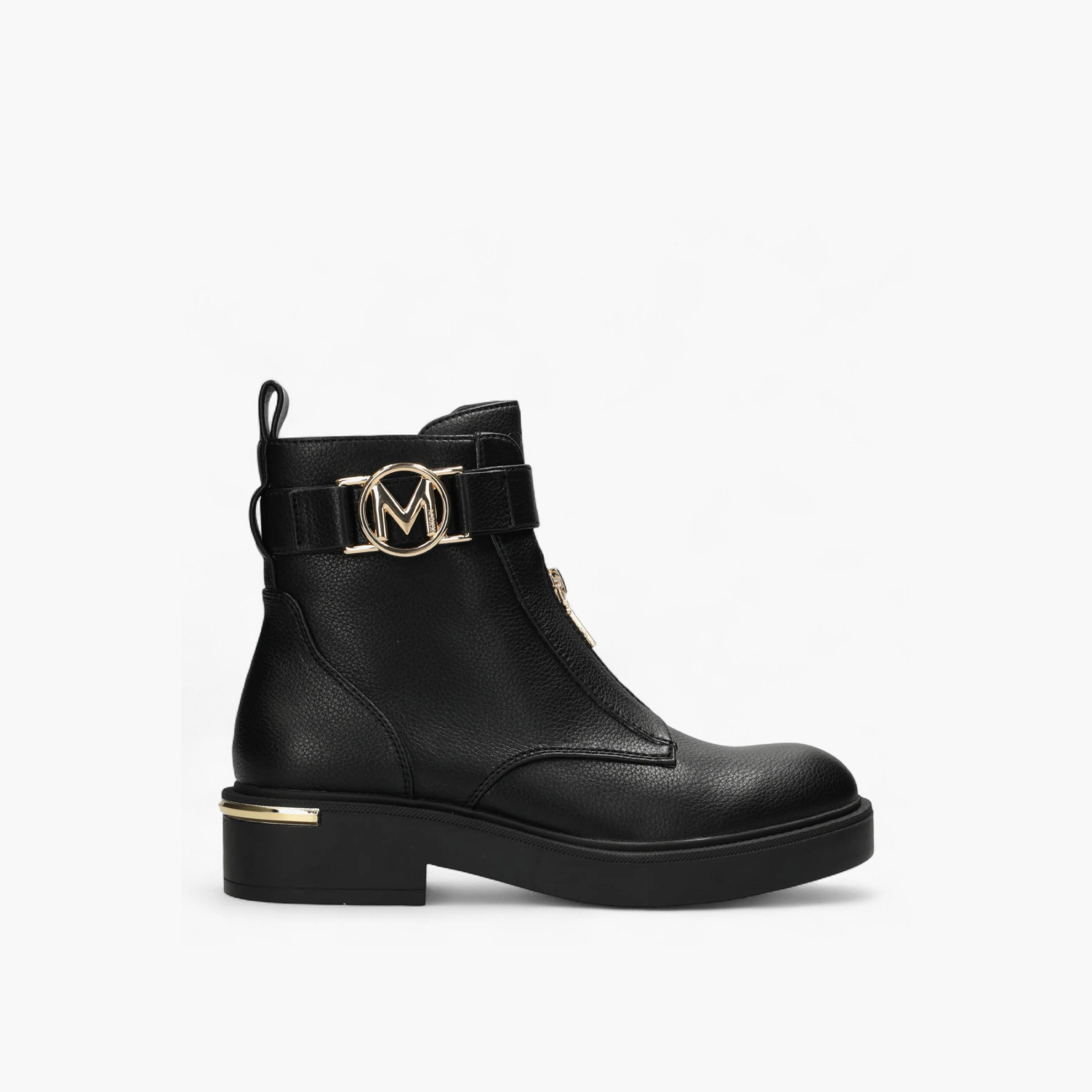 Mexx Metallic Accent Ankle Boots with Zip Closure-women-shoes-boots-image-2