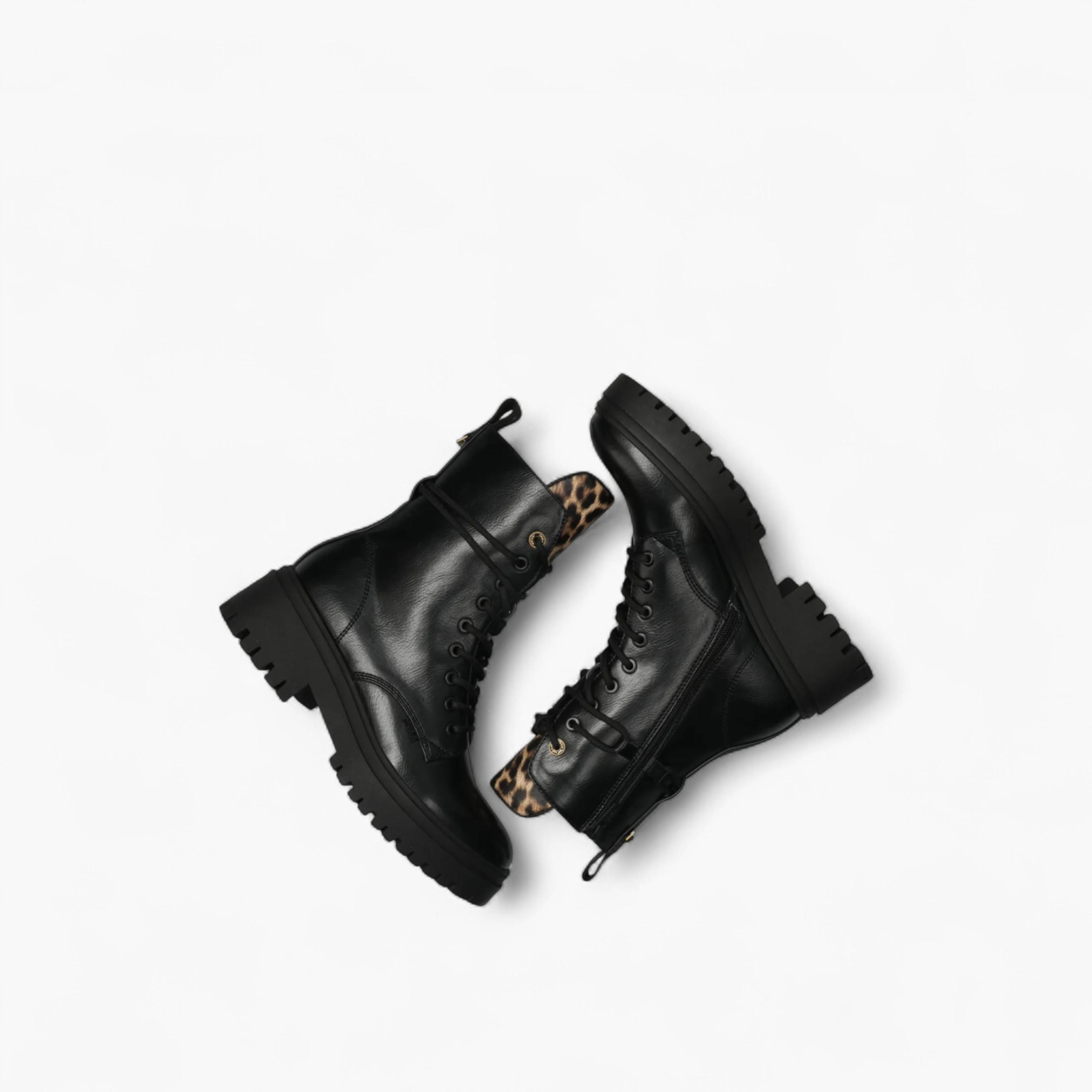 Mexx Animal Print Lace-Up Ankle Boots-women-shoes-boots-image-4